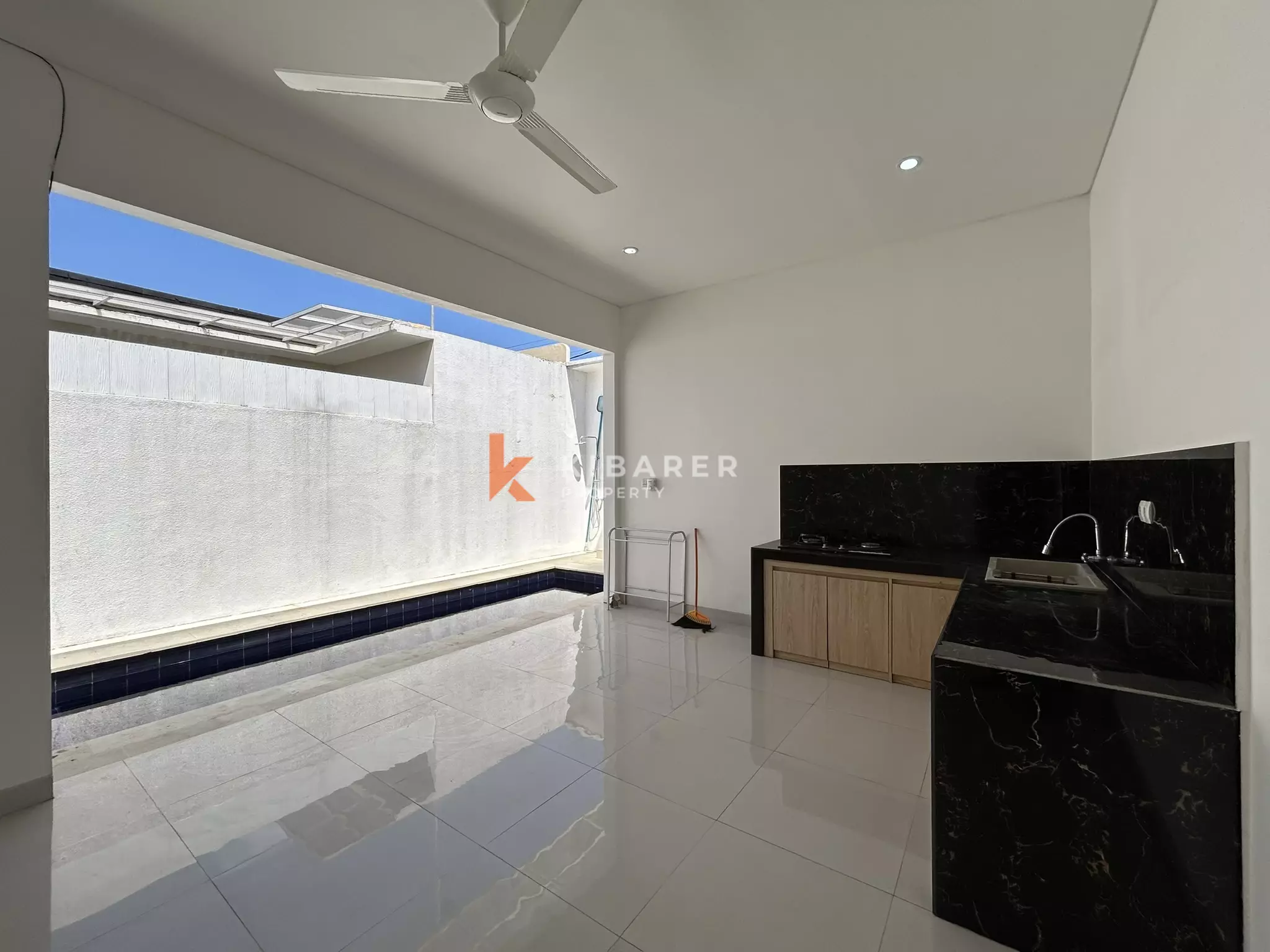 Modern Two-Bedroom Unfurnished Villa with Private Pool for Rent in Kerobokan