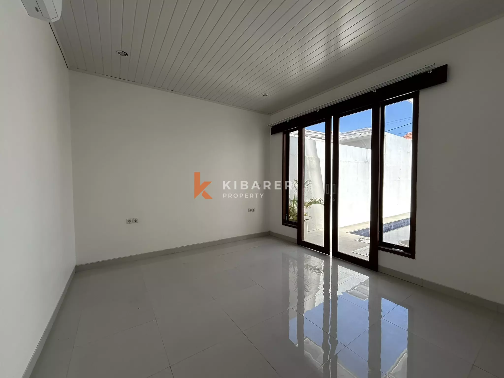 Modern Two-Bedroom Unfurnished Villa with Private Pool for Rent in Kerobokan