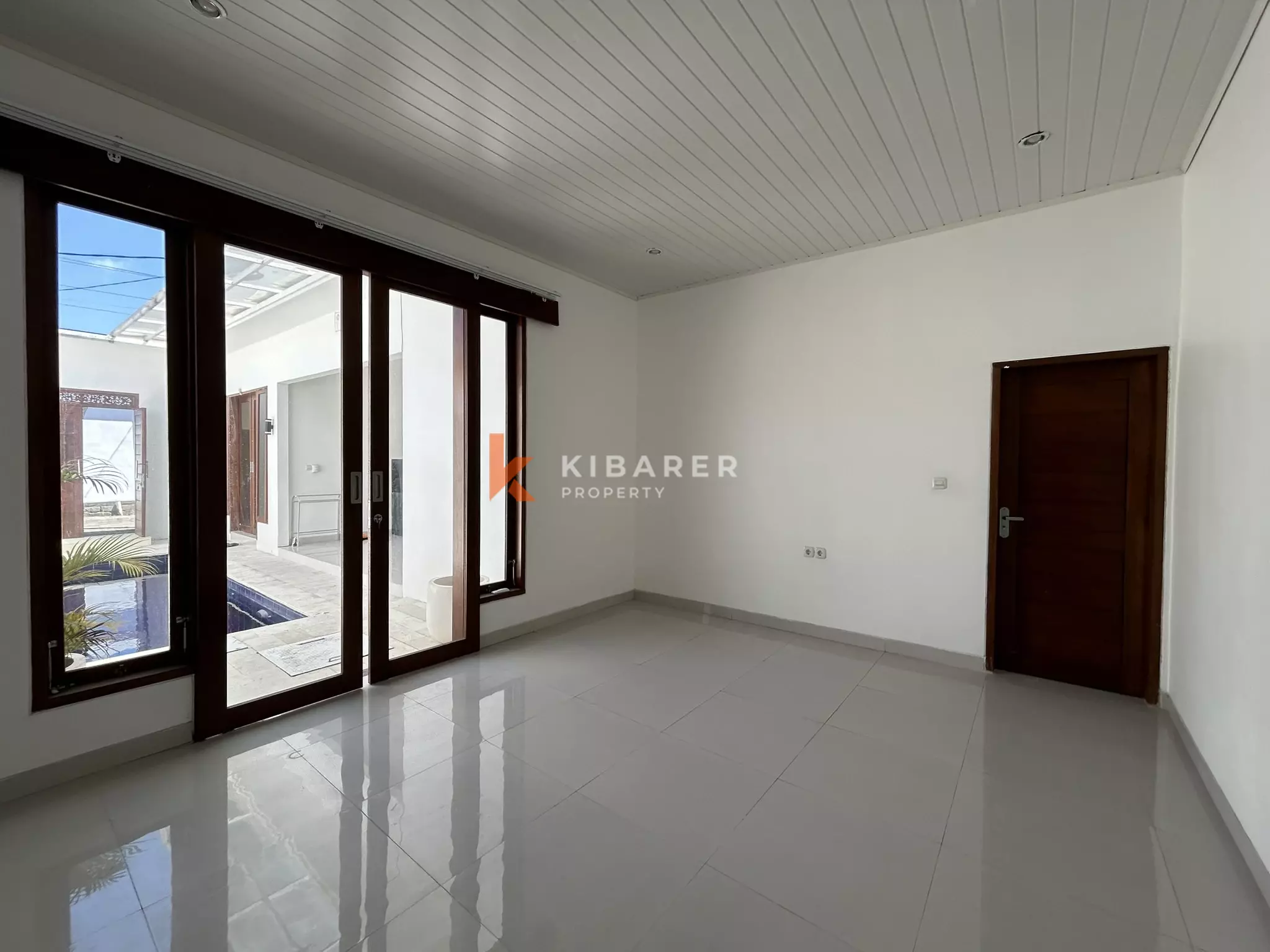 Modern Two-Bedroom Unfurnished Villa with Private Pool for Rent in Kerobokan