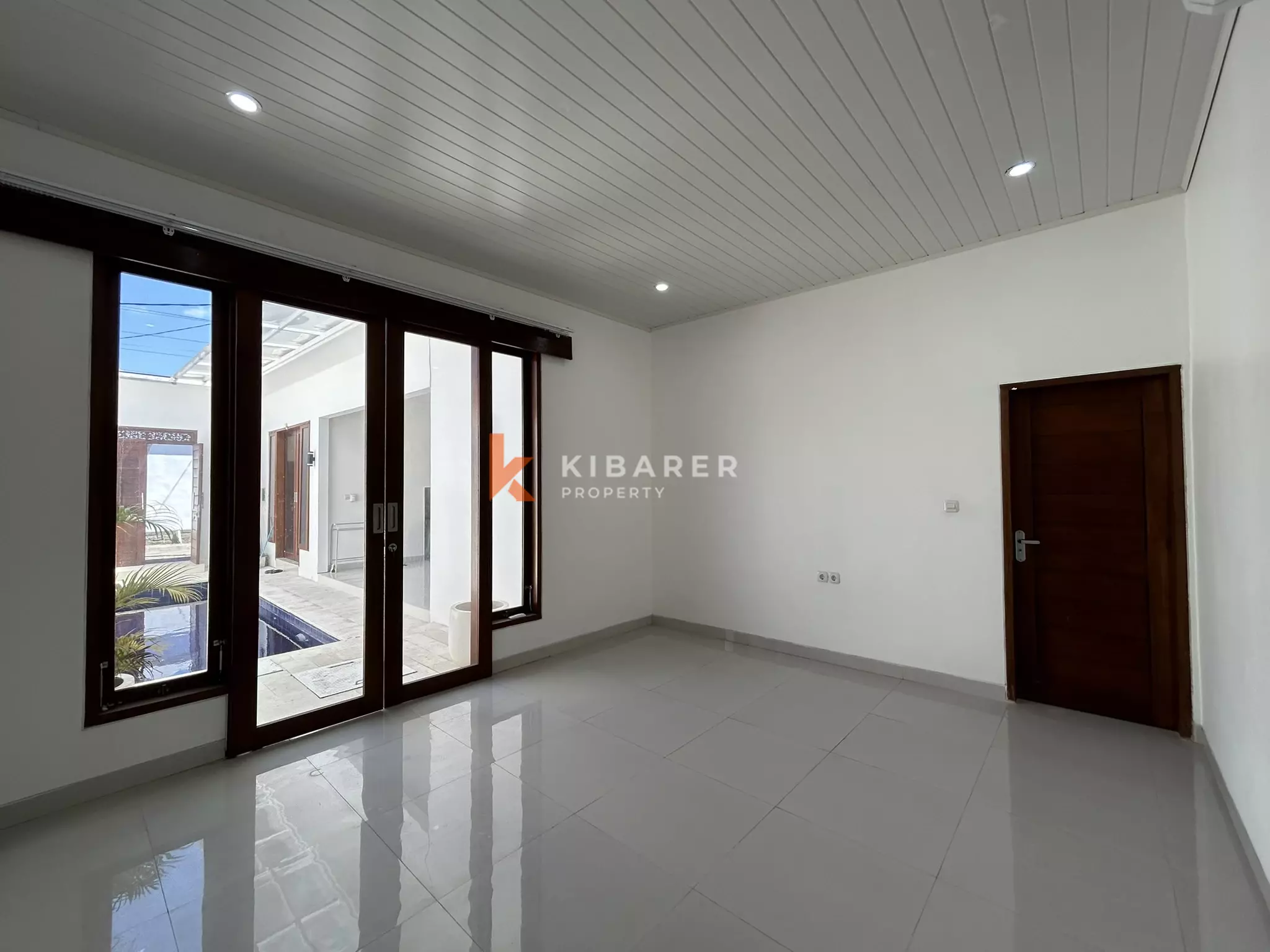 Modern Two-Bedroom Unfurnished Villa with Private Pool for Rent in Kerobokan