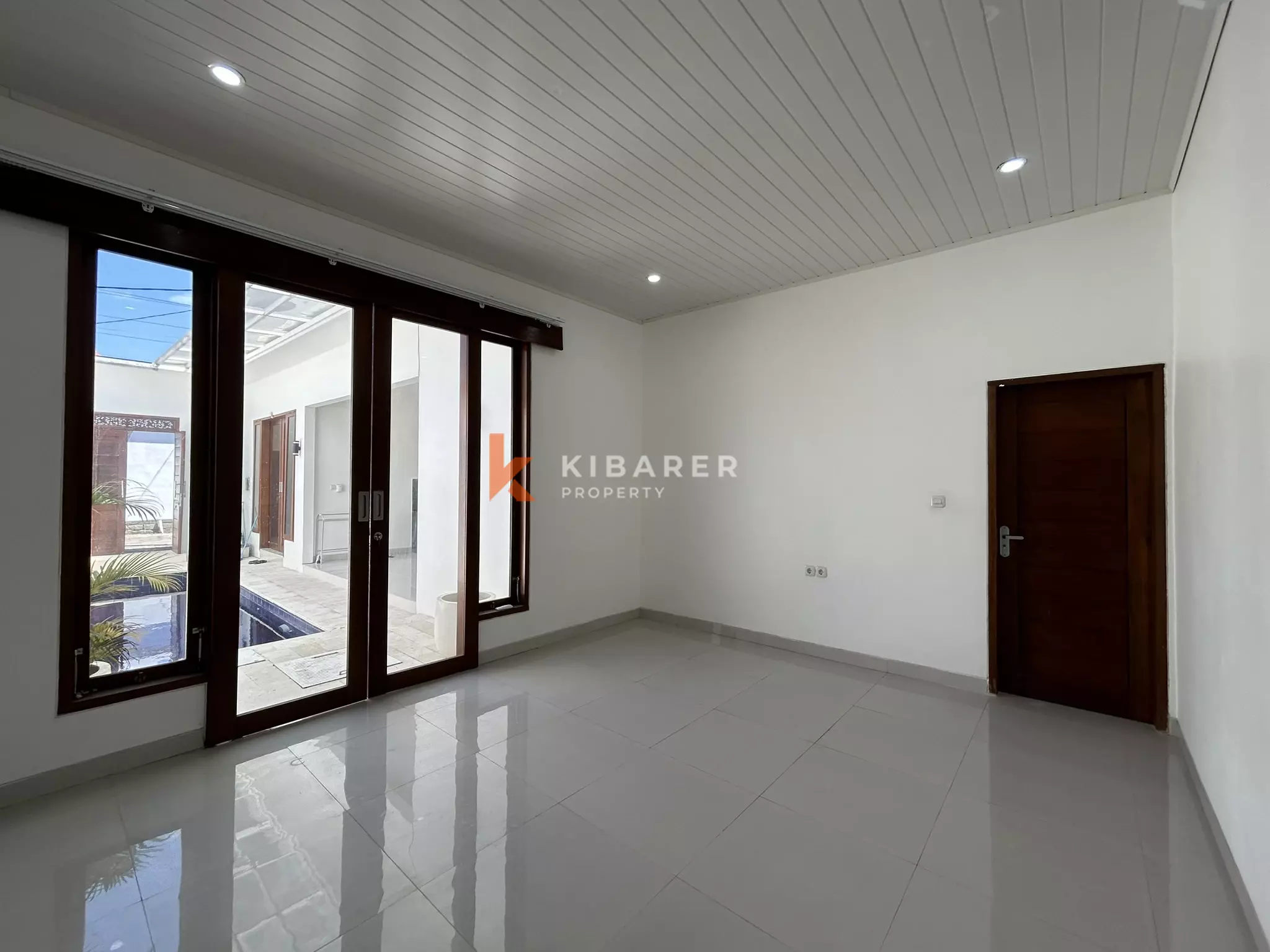 Modern Two-Bedroom Unfurnished Villa with Private Pool for Rent in Kerobokan