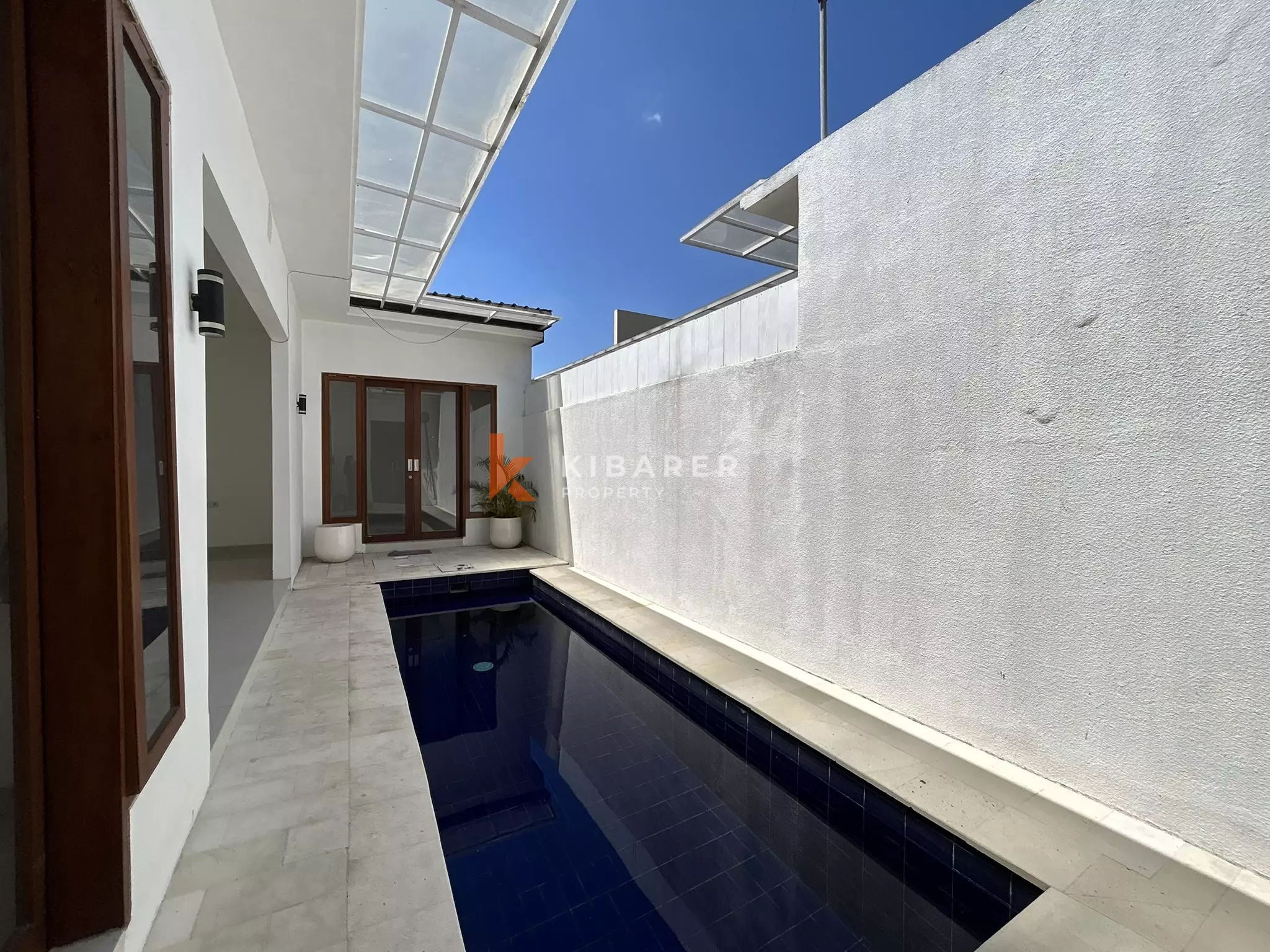 Modern Two-Bedroom Unfurnished Villa with Private Pool for Rent in Kerobokan