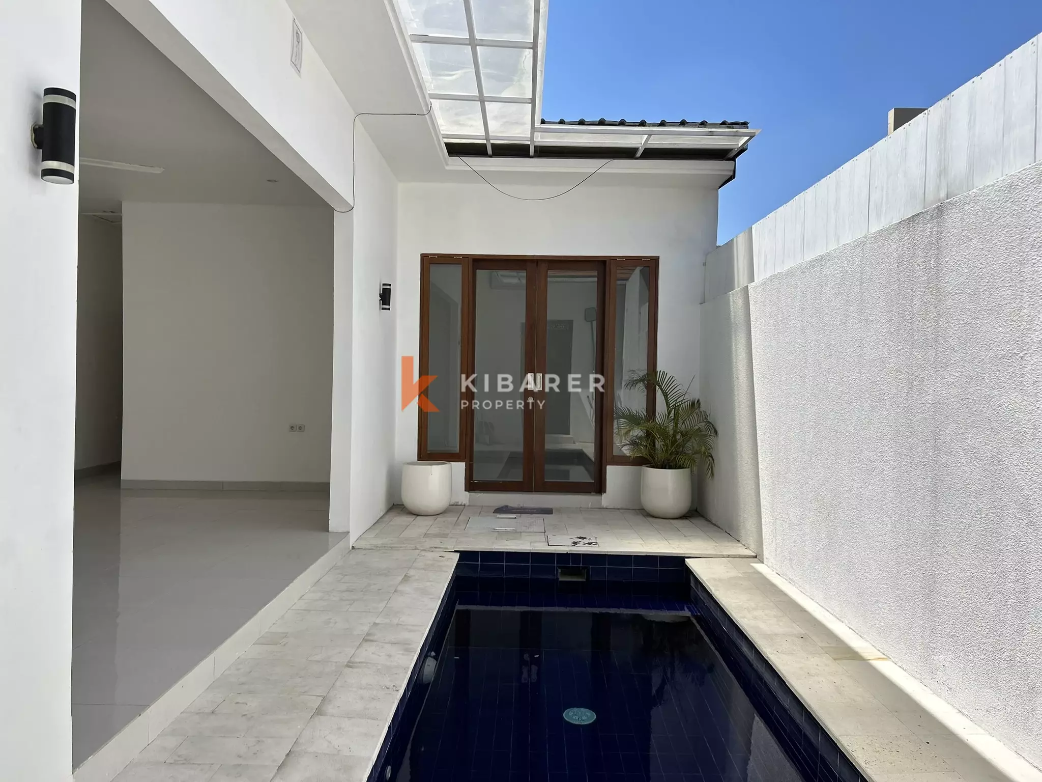 Modern Two-Bedroom Unfurnished Villa with Private Pool for Rent in Kerobokan