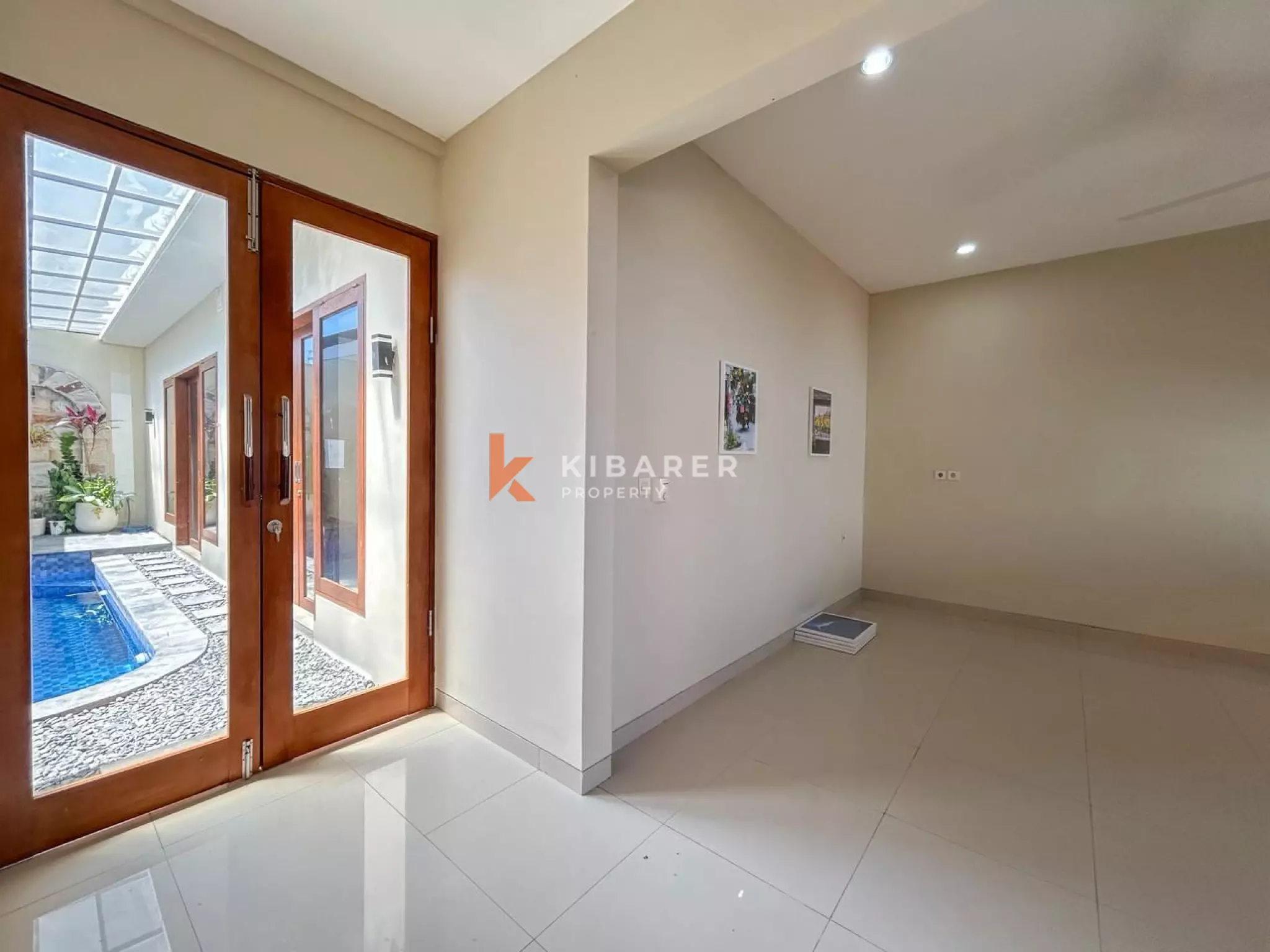 Modern Two-Bedroom Unfurnished Enclosed Villa with Private Pool for Rent in Kerobokan