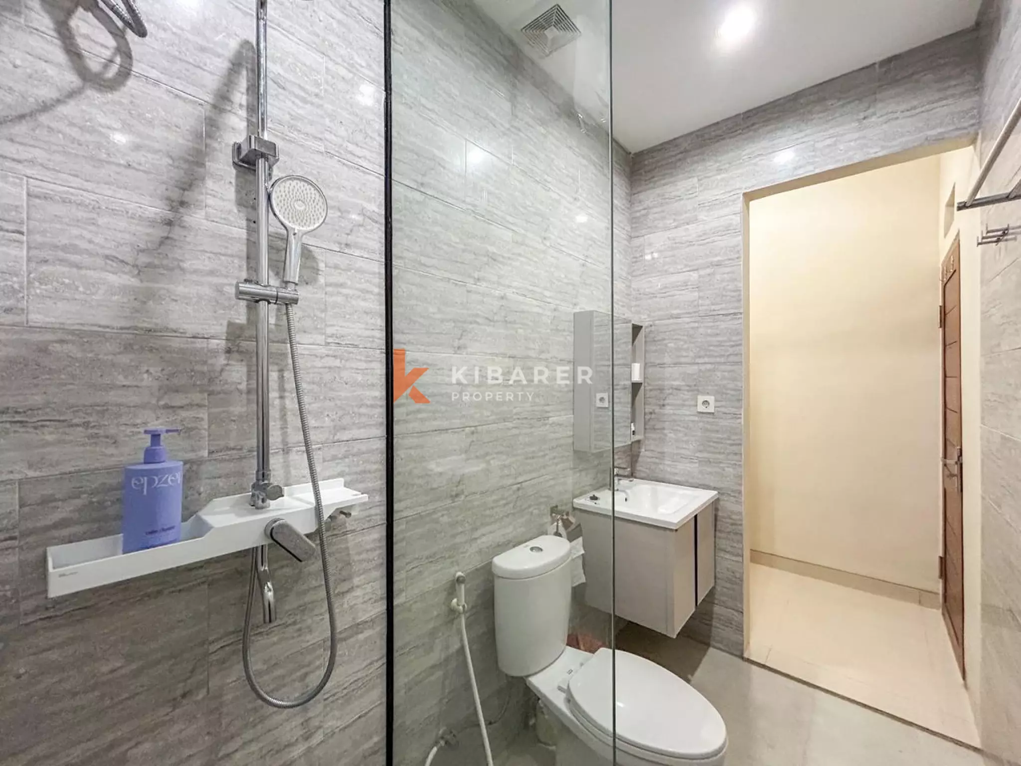 Modern Two-Bedroom Unfurnished Enclosed Villa with Private Pool for Rent in Kerobokan