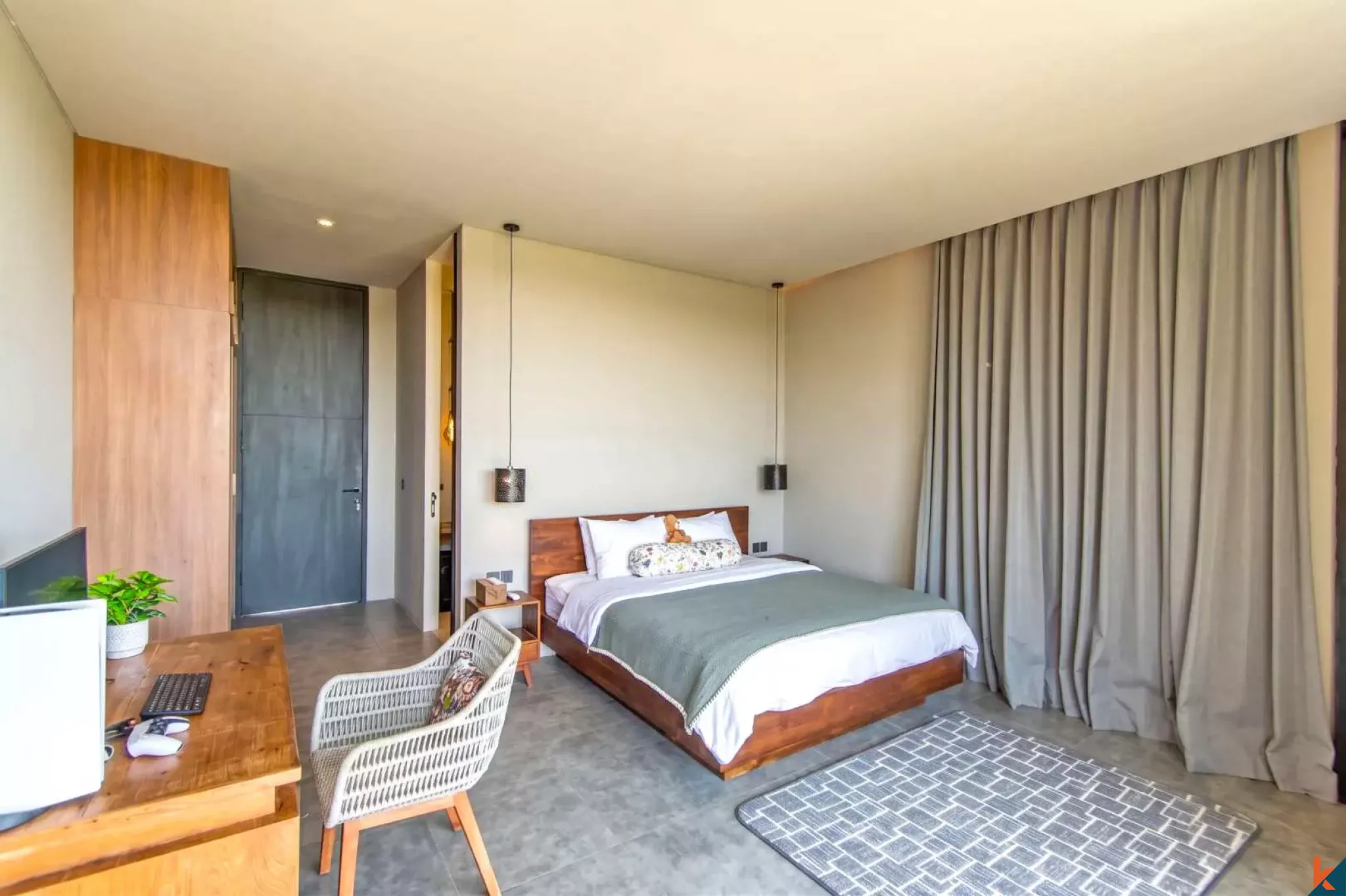 Luxueuse propriété neuve de cinq chambres en pleine propriété avec vue imprenable sur les rizières à Kedungu