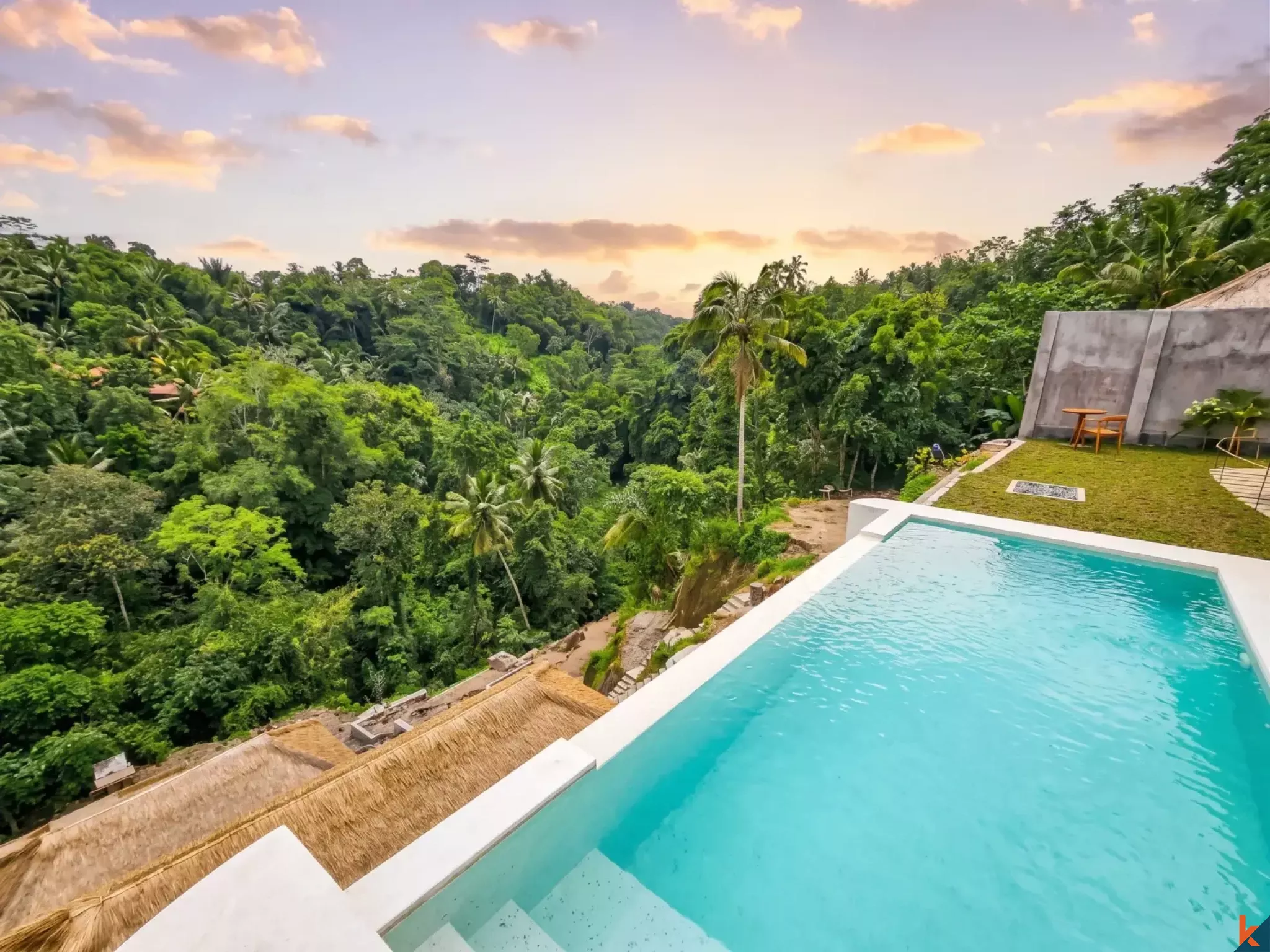 Nouveau mini complexe de six villas avec vue sur la jungle à louer à Ubud
