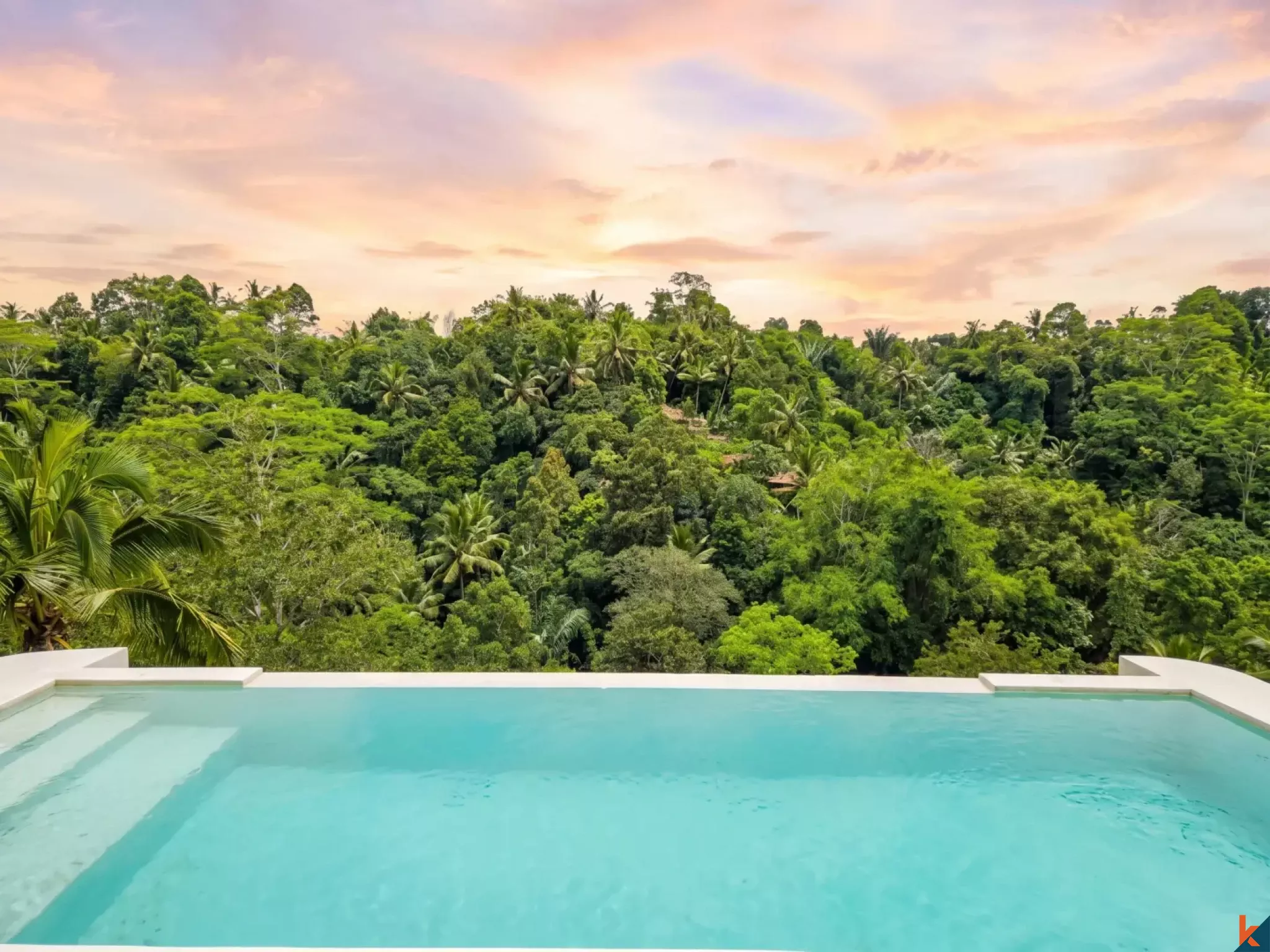 Nouveau mini complexe de six villas avec vue sur la jungle à louer à Ubud