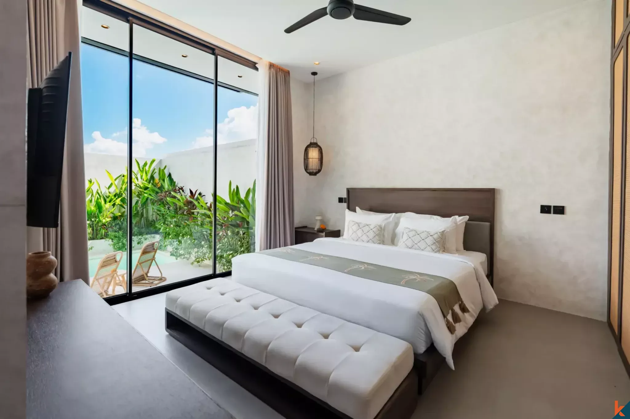 Brand new modern townhouse style two bedroom property leasehold in Pantai Lima - Pererenan