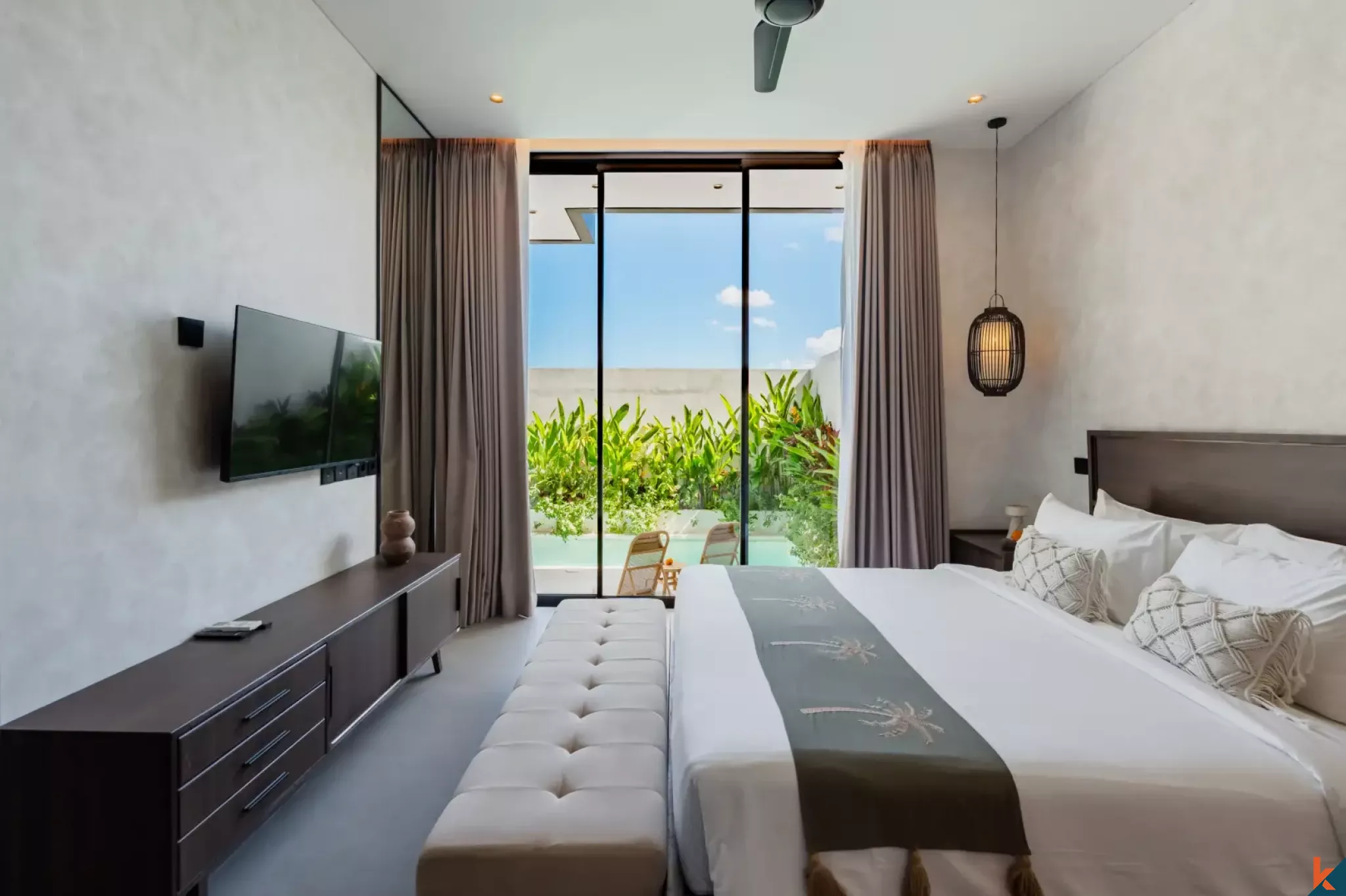 Brand new modern townhouse style two bedroom property leasehold in Pantai Lima - Pererenan