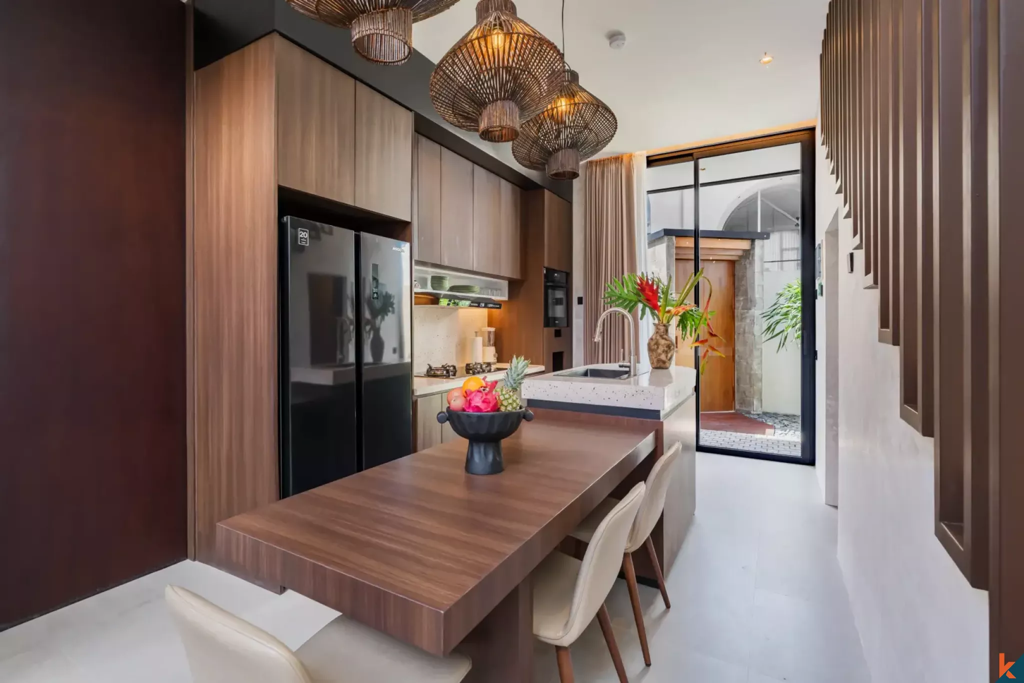 Brand new modern townhouse style two bedroom property leasehold in Pantai Lima - Pererenan