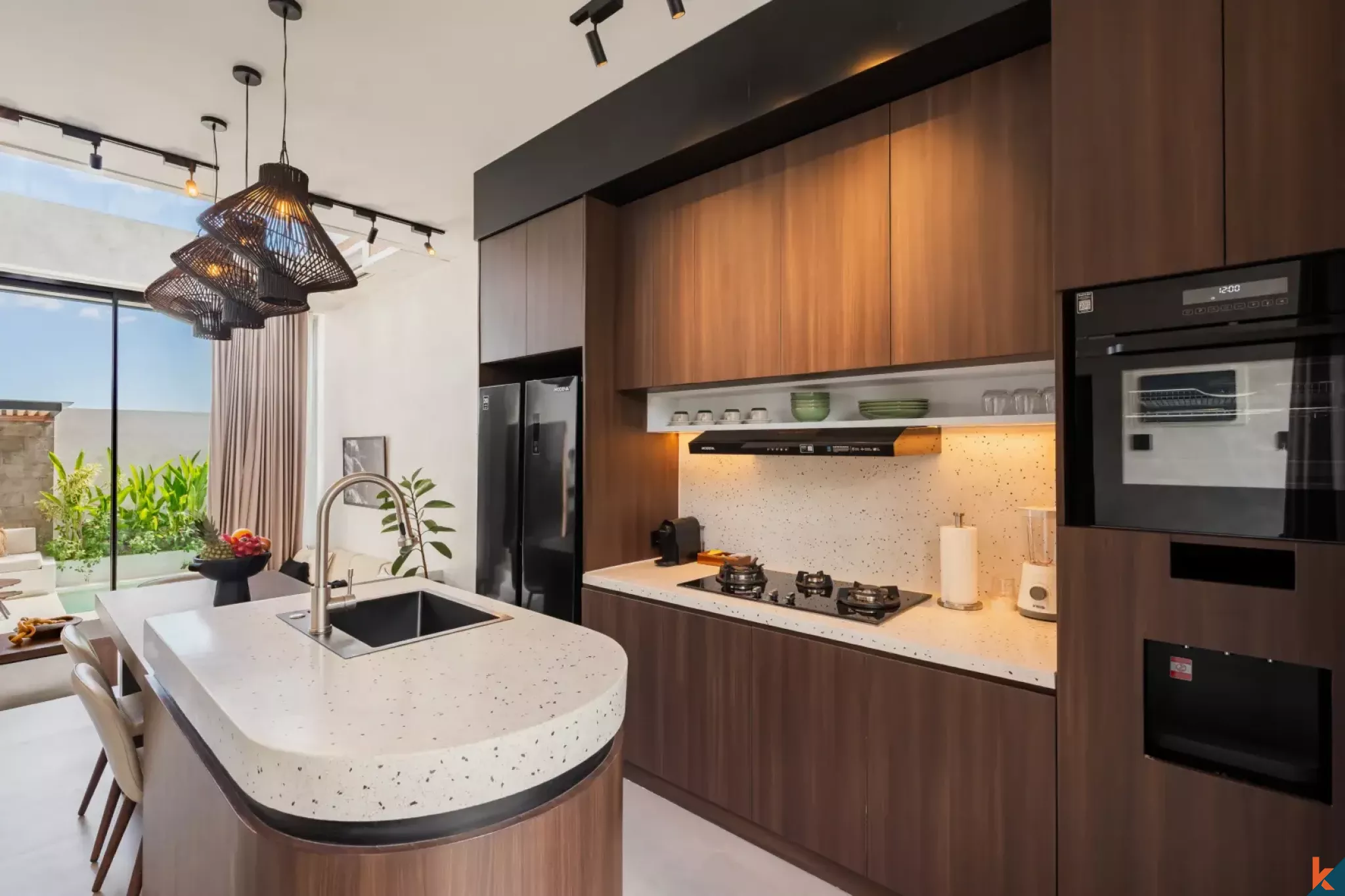 Brand new modern townhouse style two bedroom property leasehold in Pantai Lima - Pererenan