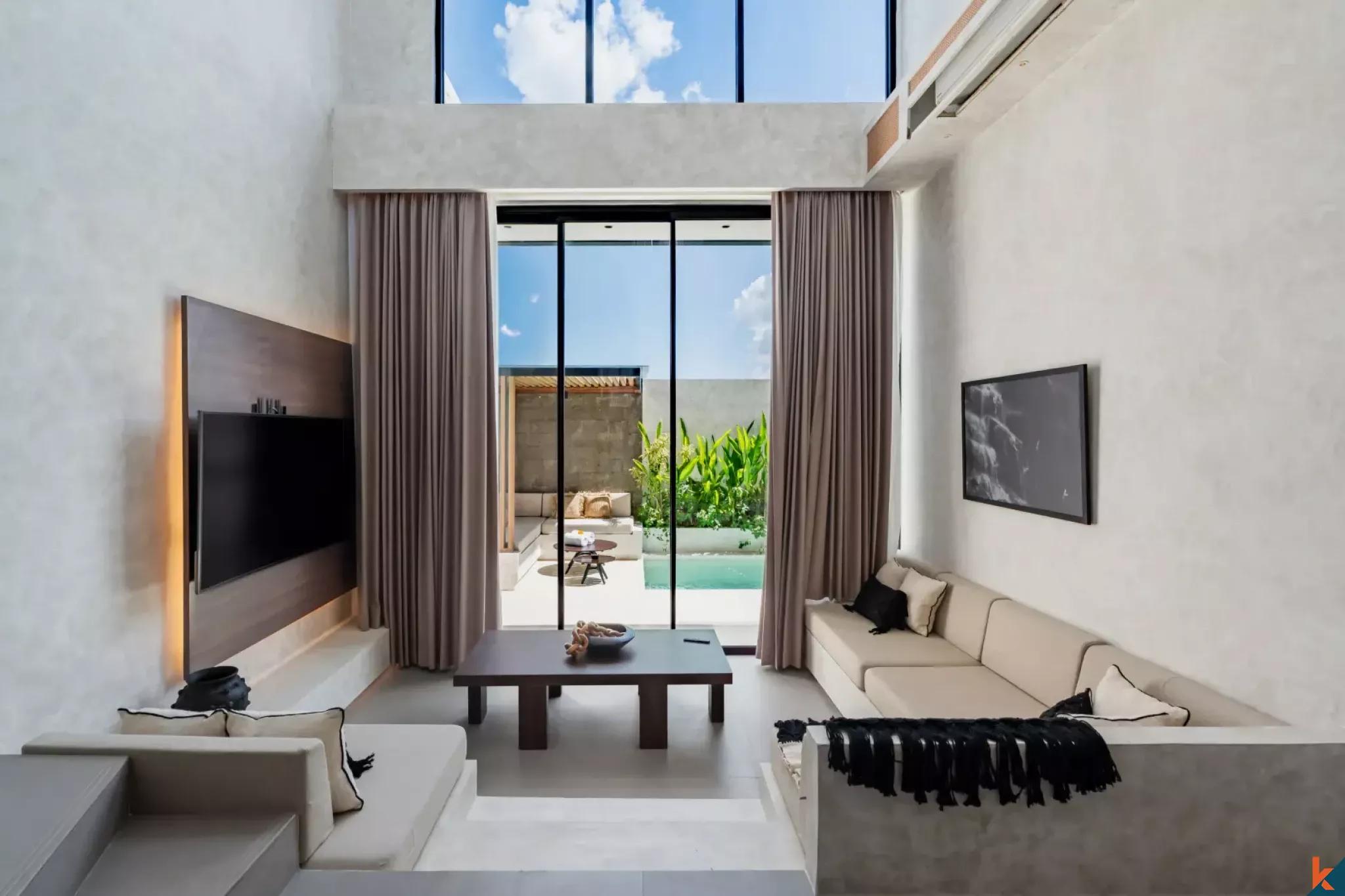 Brand new modern townhouse style two bedroom property leasehold in Pantai Lima - Pererenan
