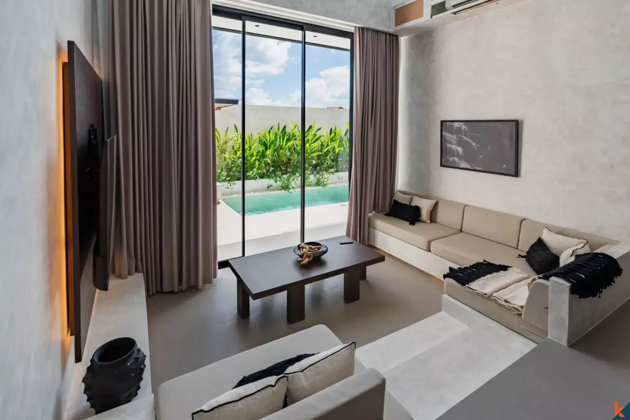 Brand new modern townhouse style two bedroom property leasehold in Pantai Lima - Pererenan