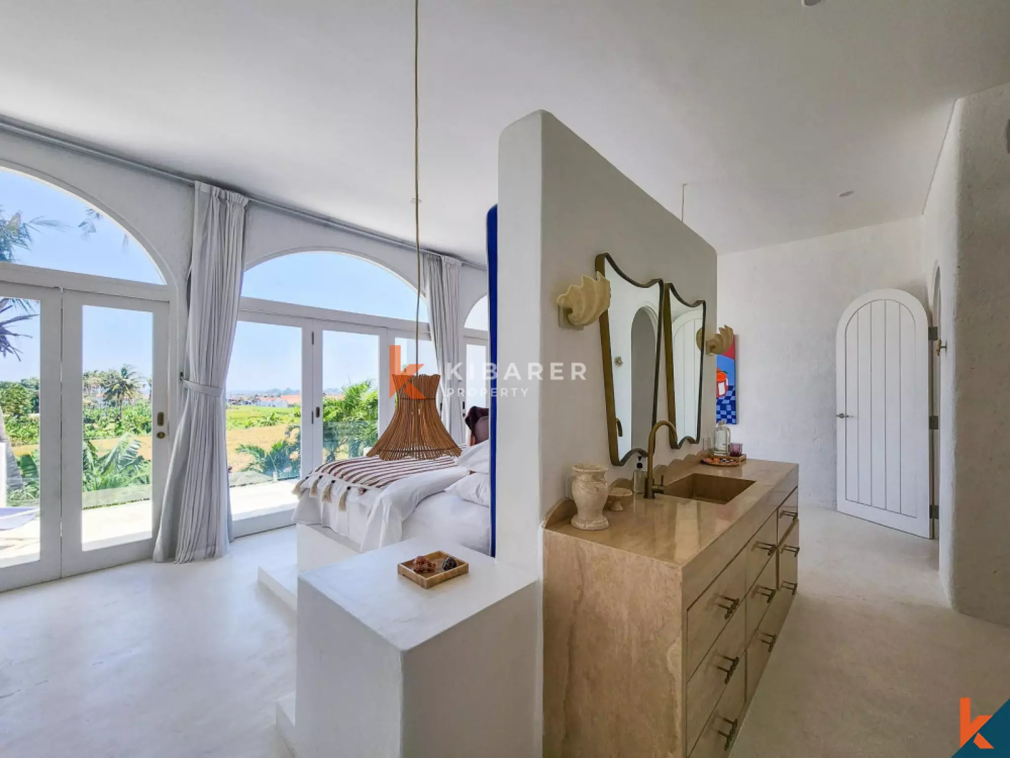 Luxurious Mediterannean Three-bed Villas with Private Pool and Stunning Rice Field Views