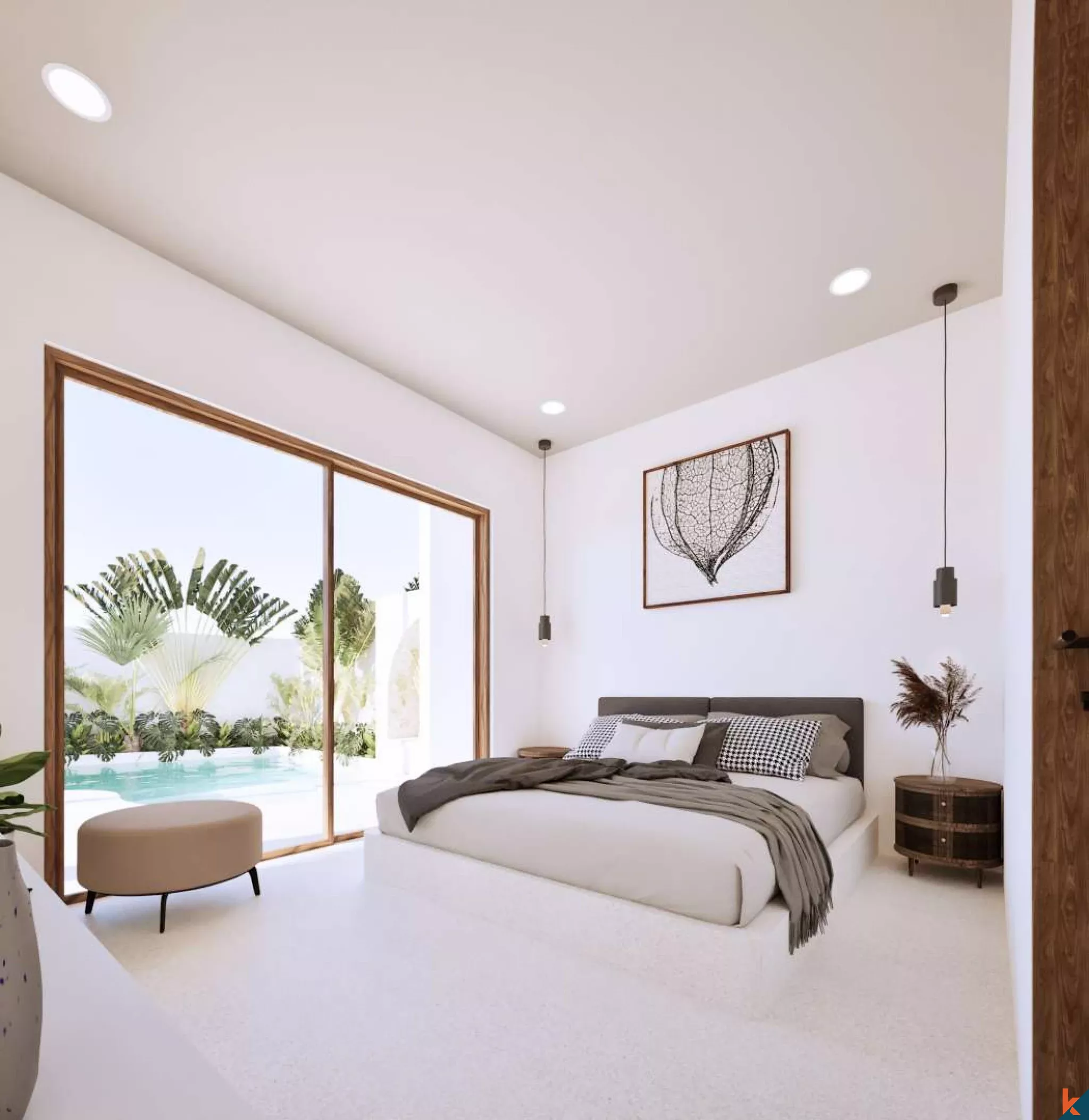 Properti Bertingkat Enam Kamar Tidur Bergaya Mediterania yang Akan Segera Hadir dengan Pemandangan Indah di Kedungu (selesai pada November 2026)