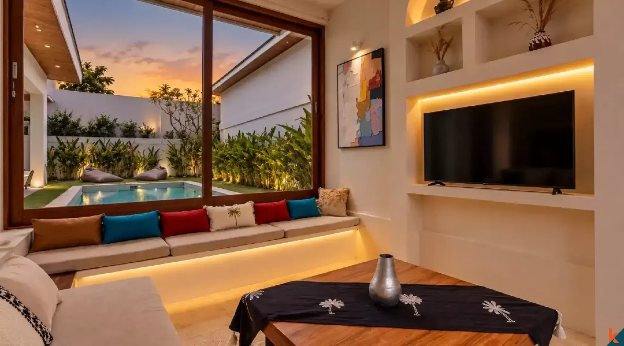 Vila Mediteranian Dua Kamar Tidur terletak di Balangan