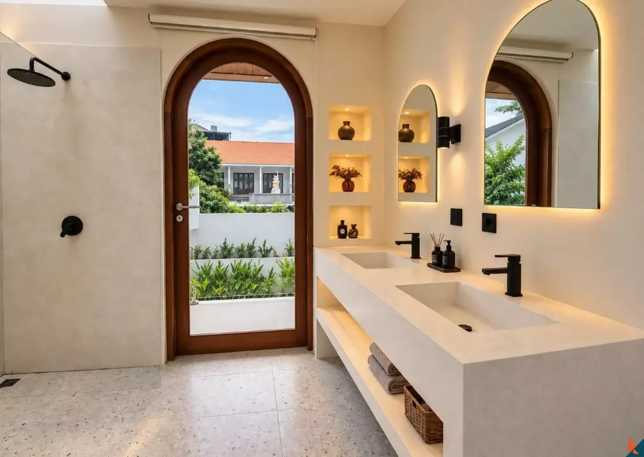 Vila Mediteranian Dua Kamar Tidur terletak di Balangan