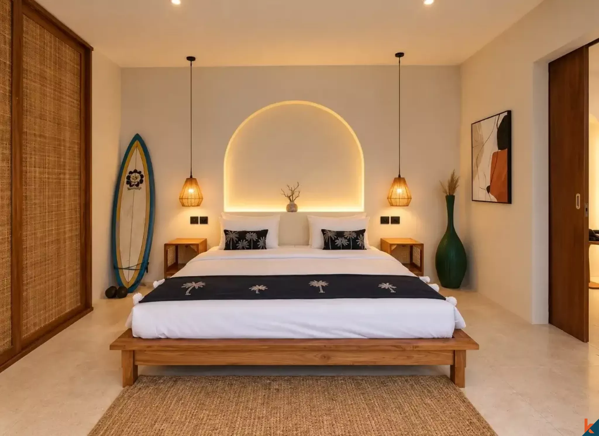 Vila Mediteranian Dua Kamar Tidur terletak di Balangan
