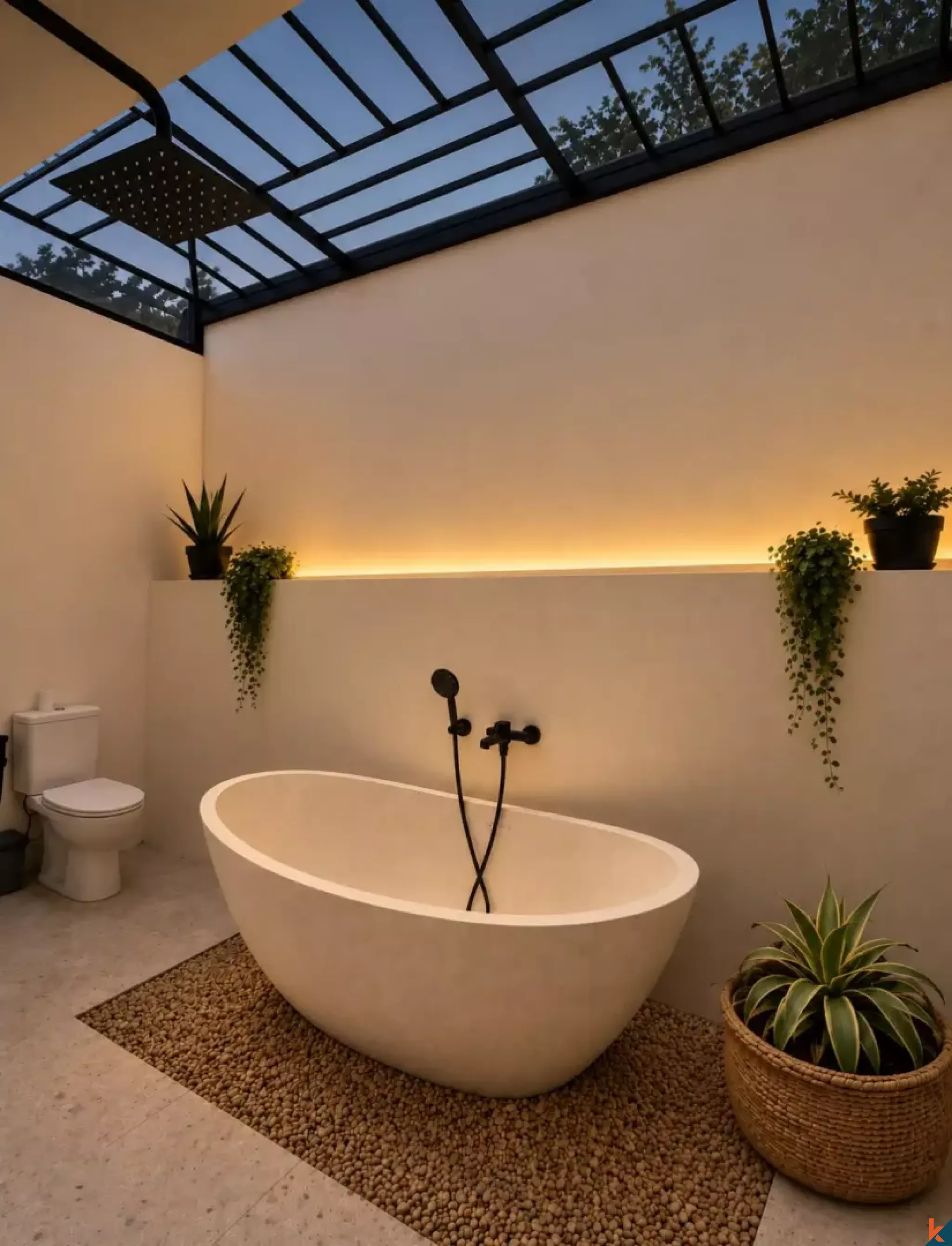 Vila Mediteranian Dua Kamar Tidur terletak di Balangan