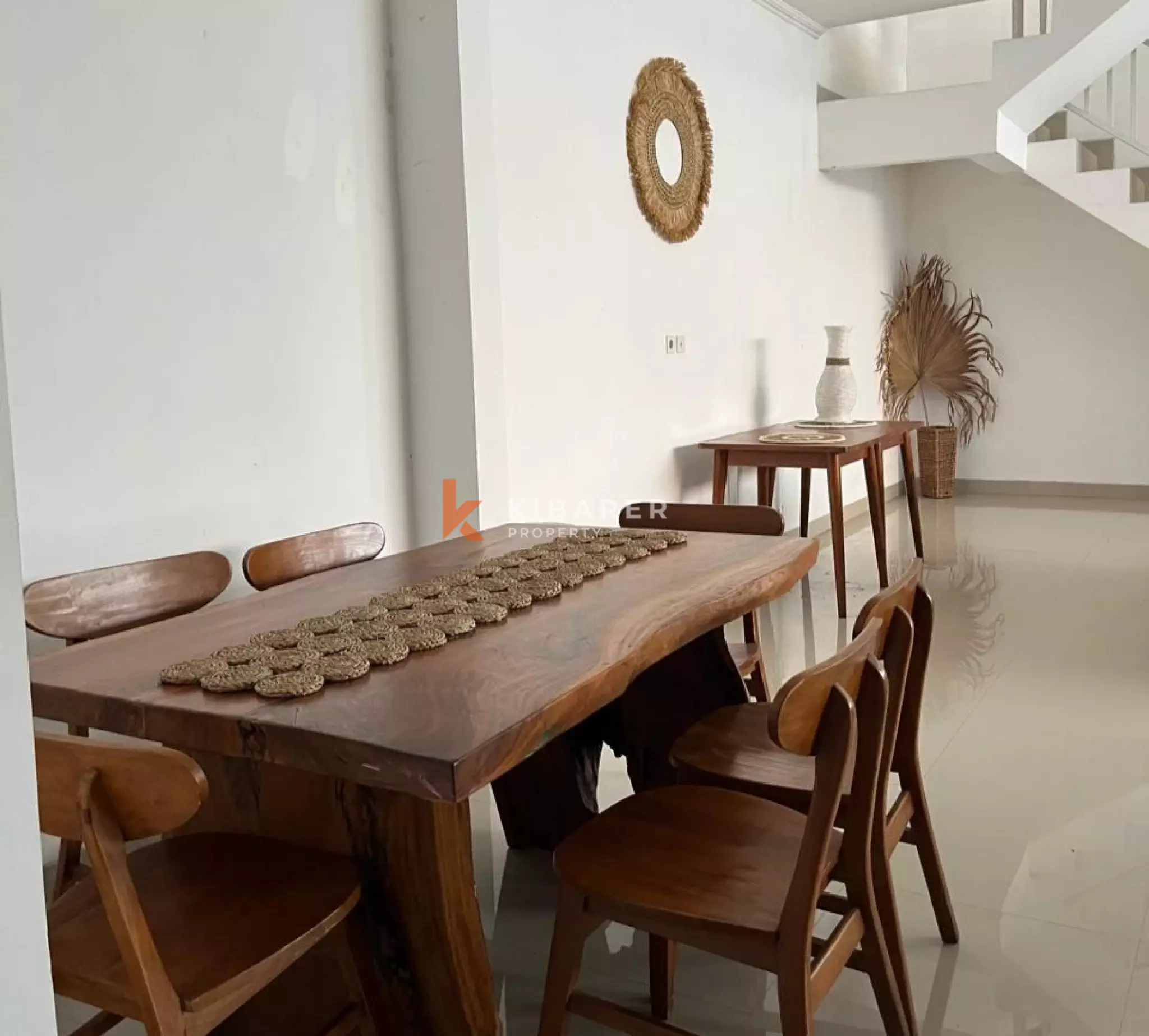 Charming Three-Bedroom Semi Furnished Villa Situated in Kerobokan