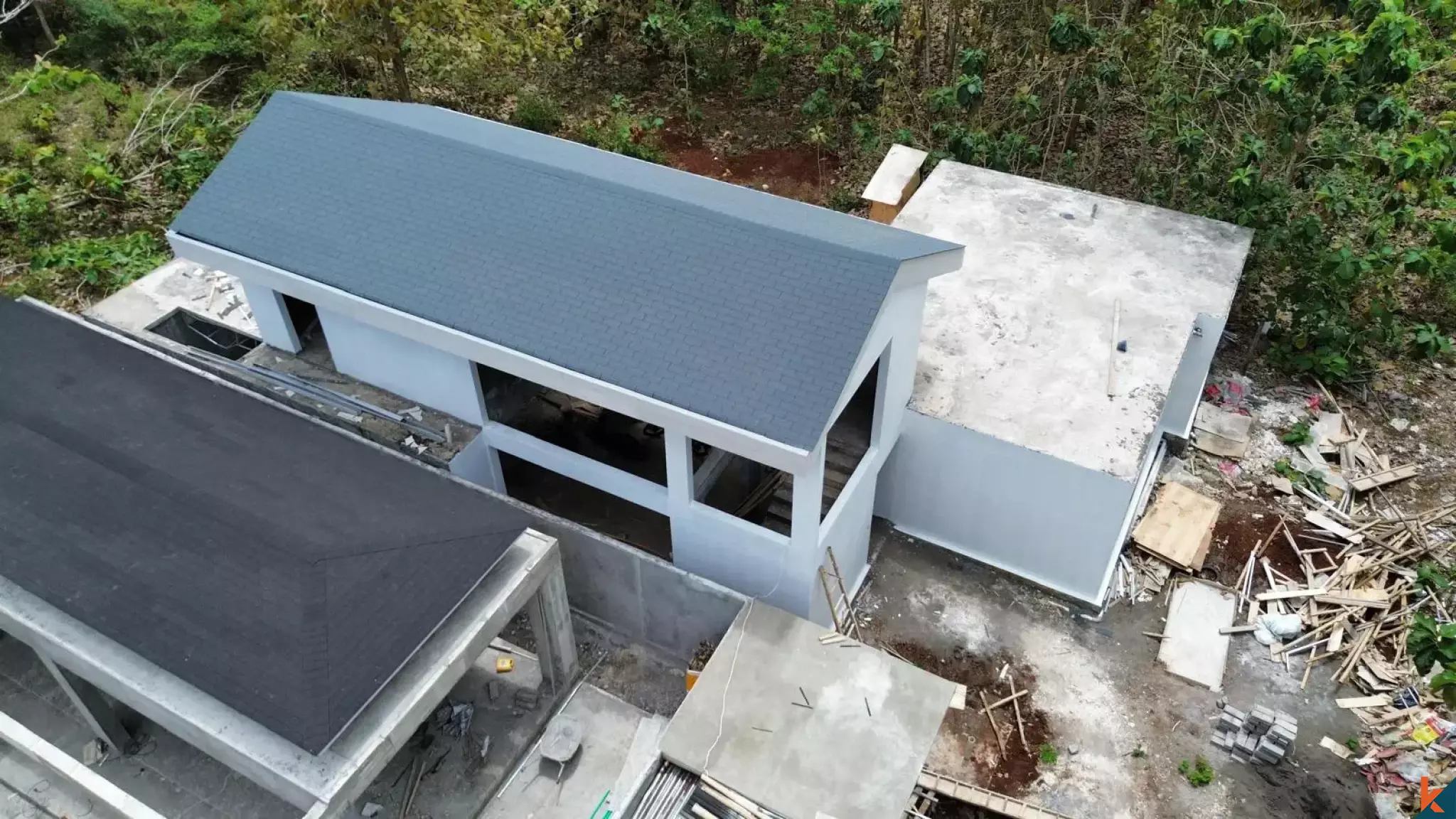 Les 4 terrains stratégiques sont des terrains en location avec un projet de villas existant à Ungasan