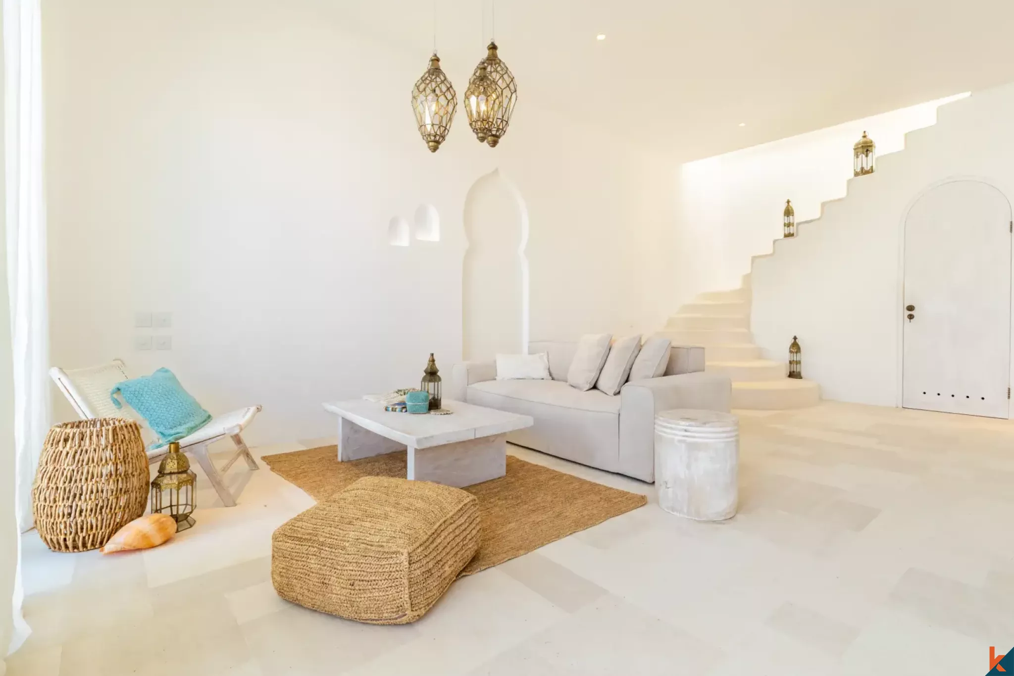 Magnifique villa méditerranéenne de deux chambres en bail emphytéotique avec vue sur l'océan à Seseh