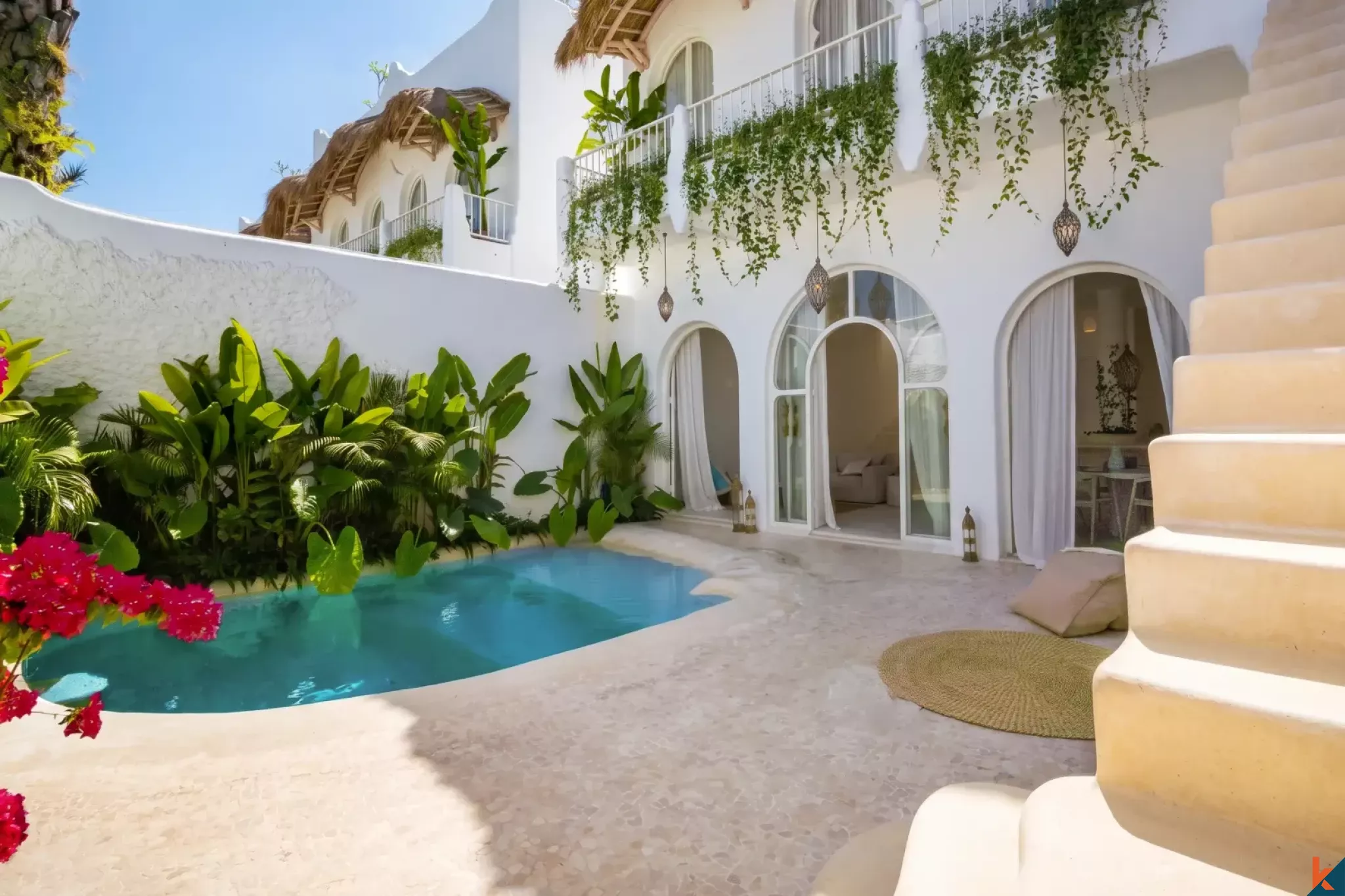 Magnifique villa méditerranéenne de deux chambres en bail emphytéotique avec vue sur l'océan à Seseh