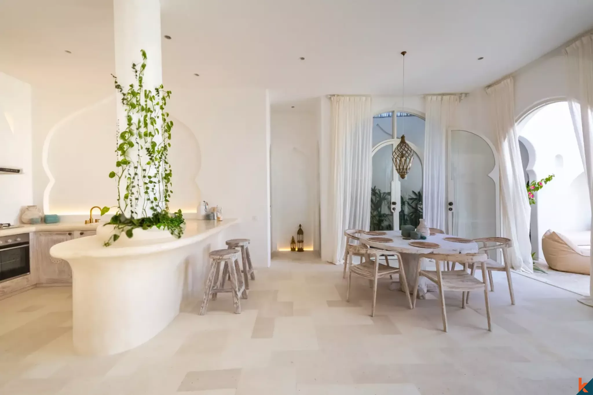 Magnifique villa méditerranéenne de deux chambres en bail emphytéotique avec vue sur l'océan à Seseh