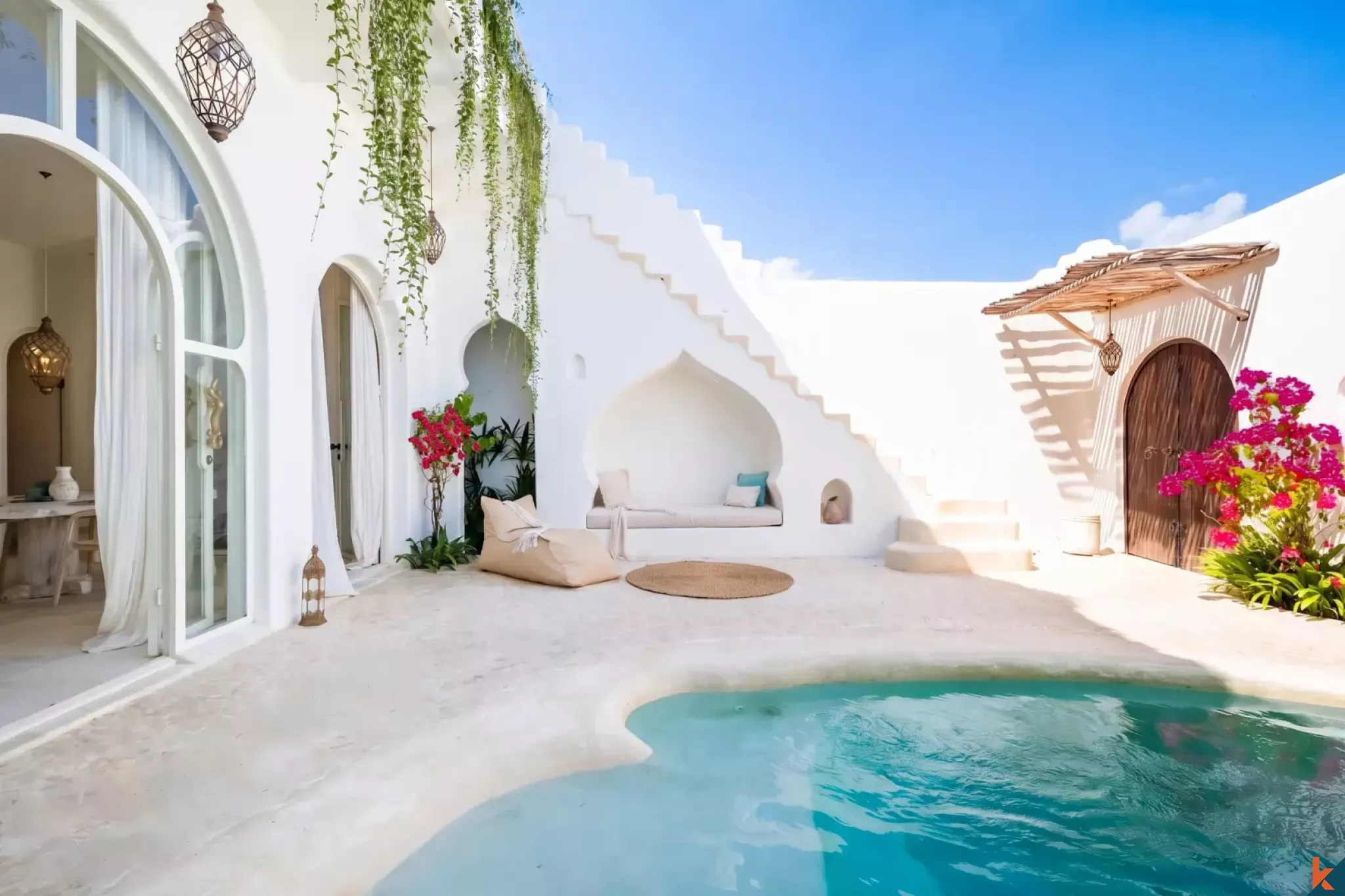 Magnifique villa méditerranéenne de deux chambres en bail emphytéotique avec vue sur l'océan à Seseh