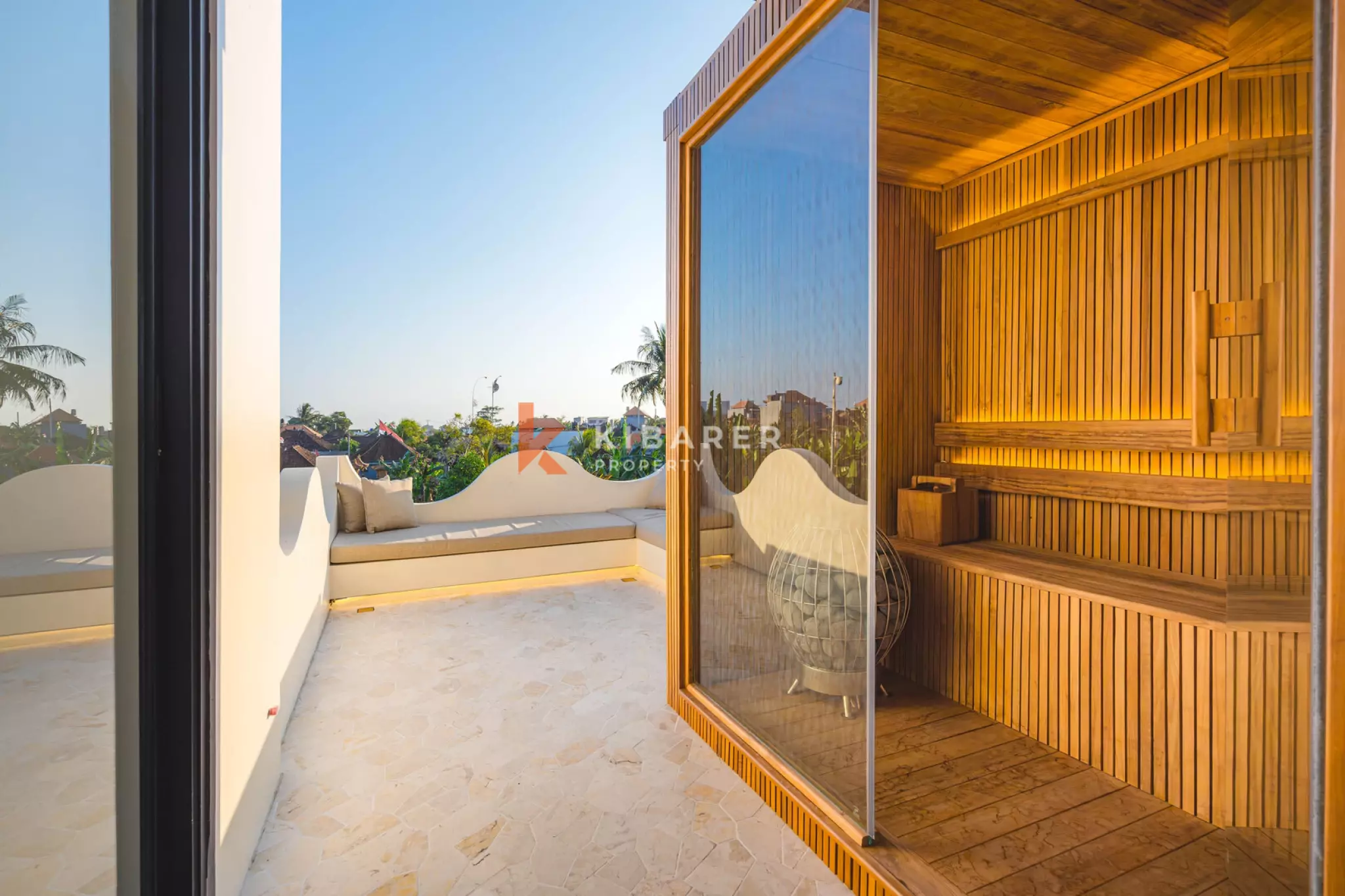 Mediterranean-Inspired Two Bedroom Rooftop Villa with Sauna & Ice Bath in Munggu