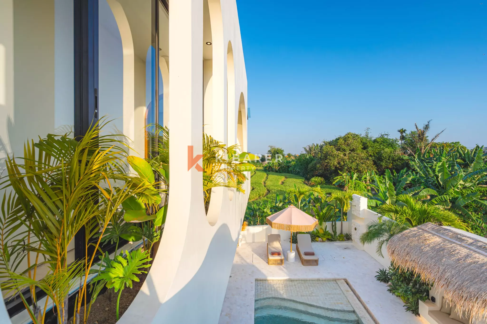 Mediterranean-Inspired Two Bedroom Rooftop Villa with Sauna & Ice Bath in Munggu
