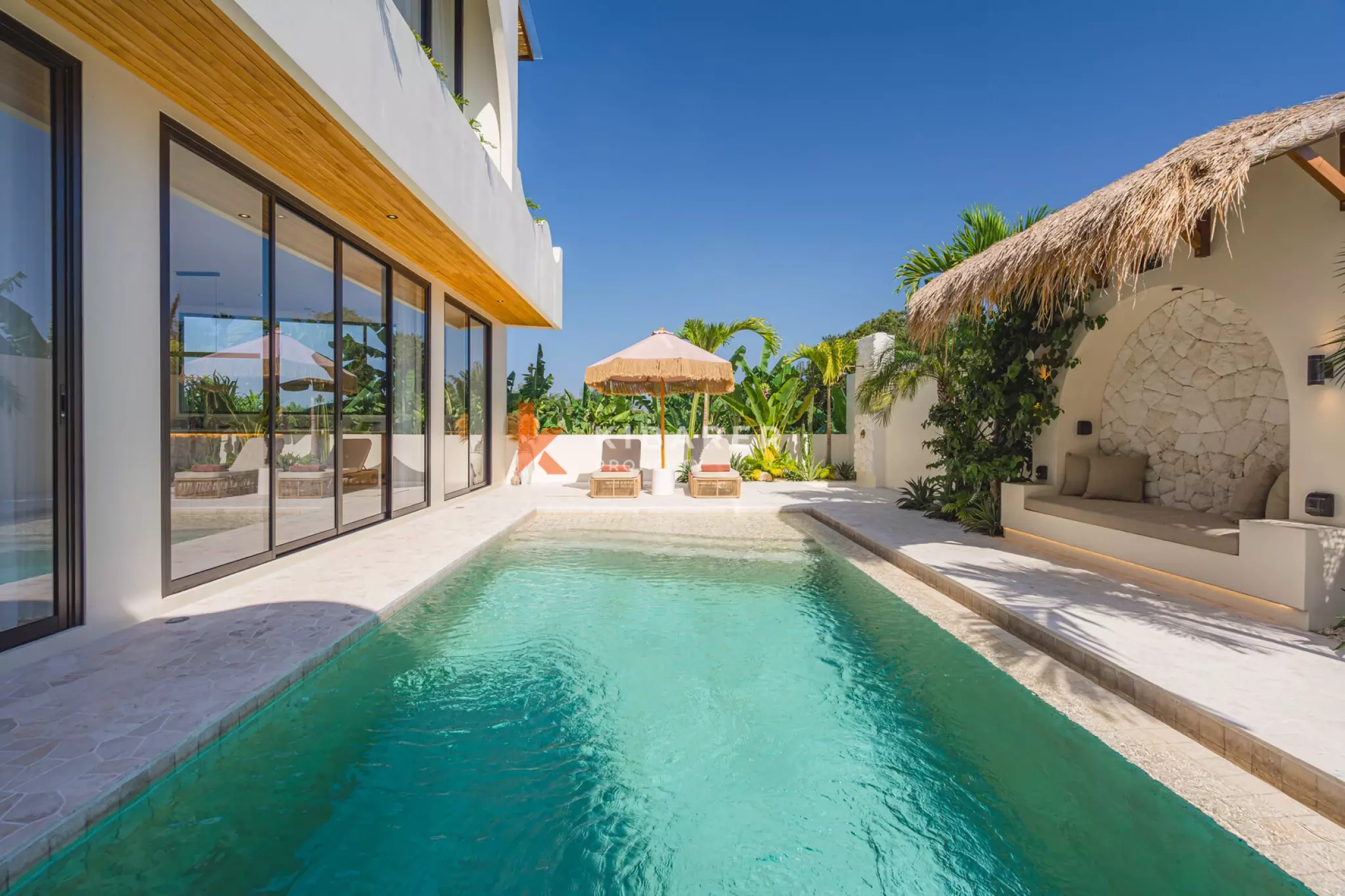 Mediterranean-Inspired Two Bedroom Rooftop Villa with Sauna & Ice Bath in Munggu
