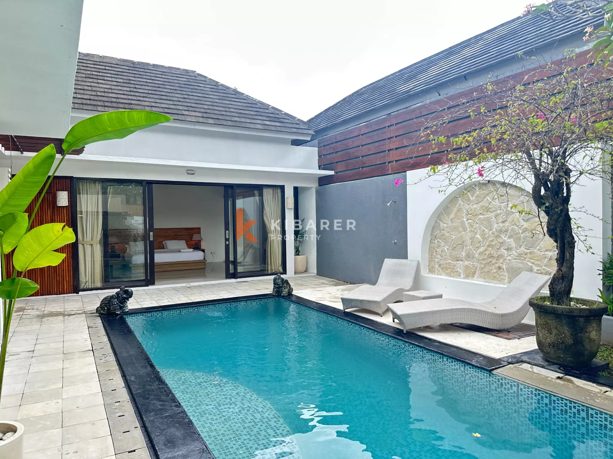 Idéal pour un investissement : villa de deux chambres à Kerobokan (location minimum 10 ans)