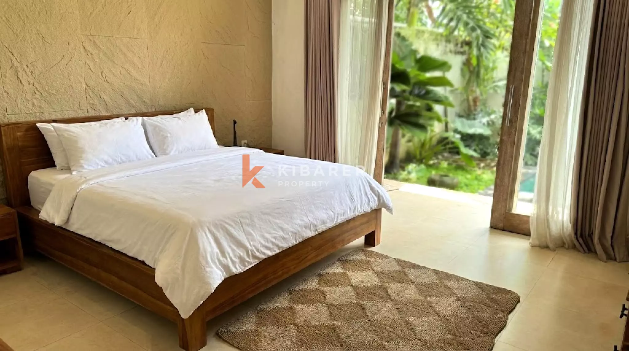Villa tropicale de deux chambres avec piscine privée à Umalas