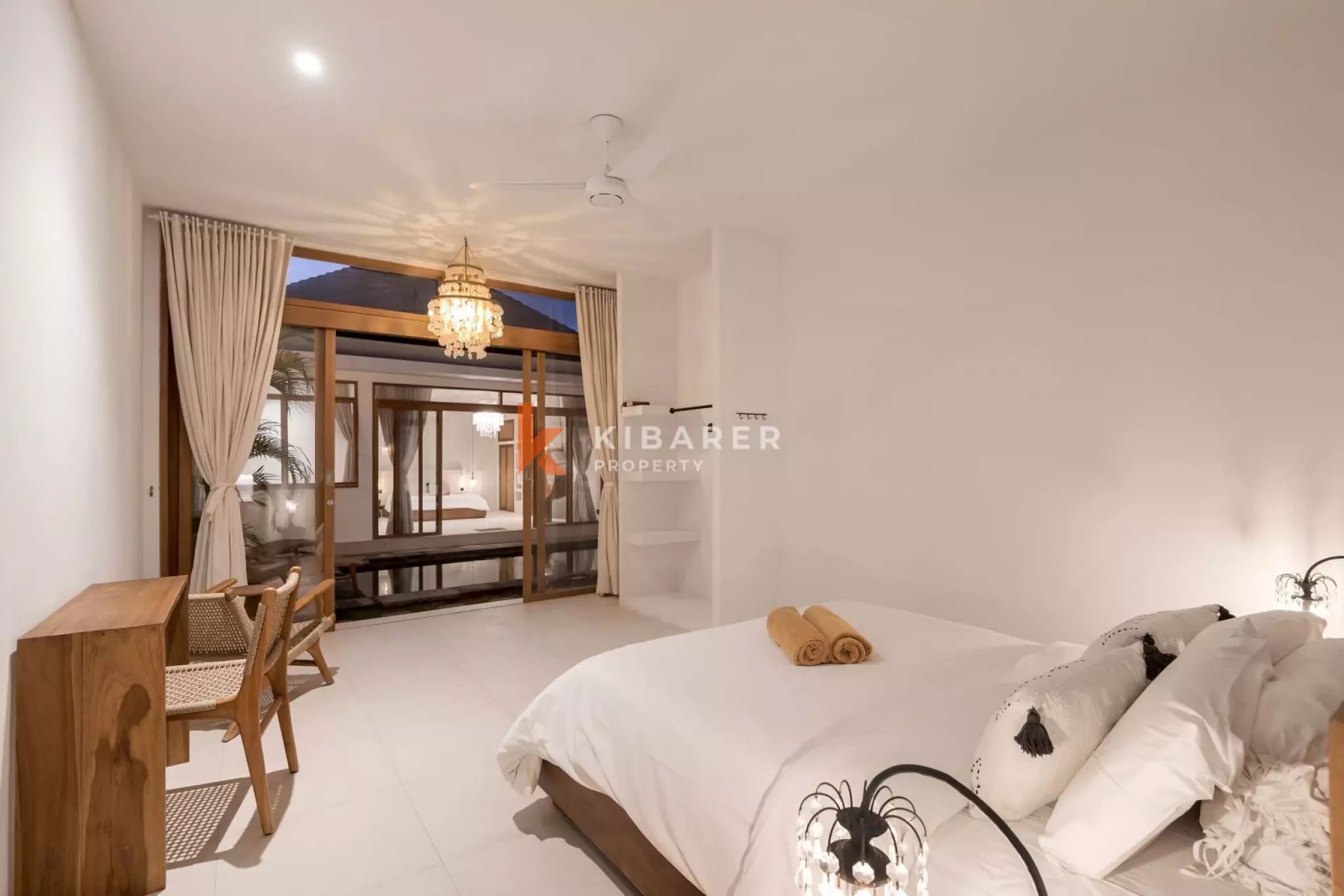 Modern Three Bedroom Minimalist Enclosed Living Room Villa Situated in Umalas