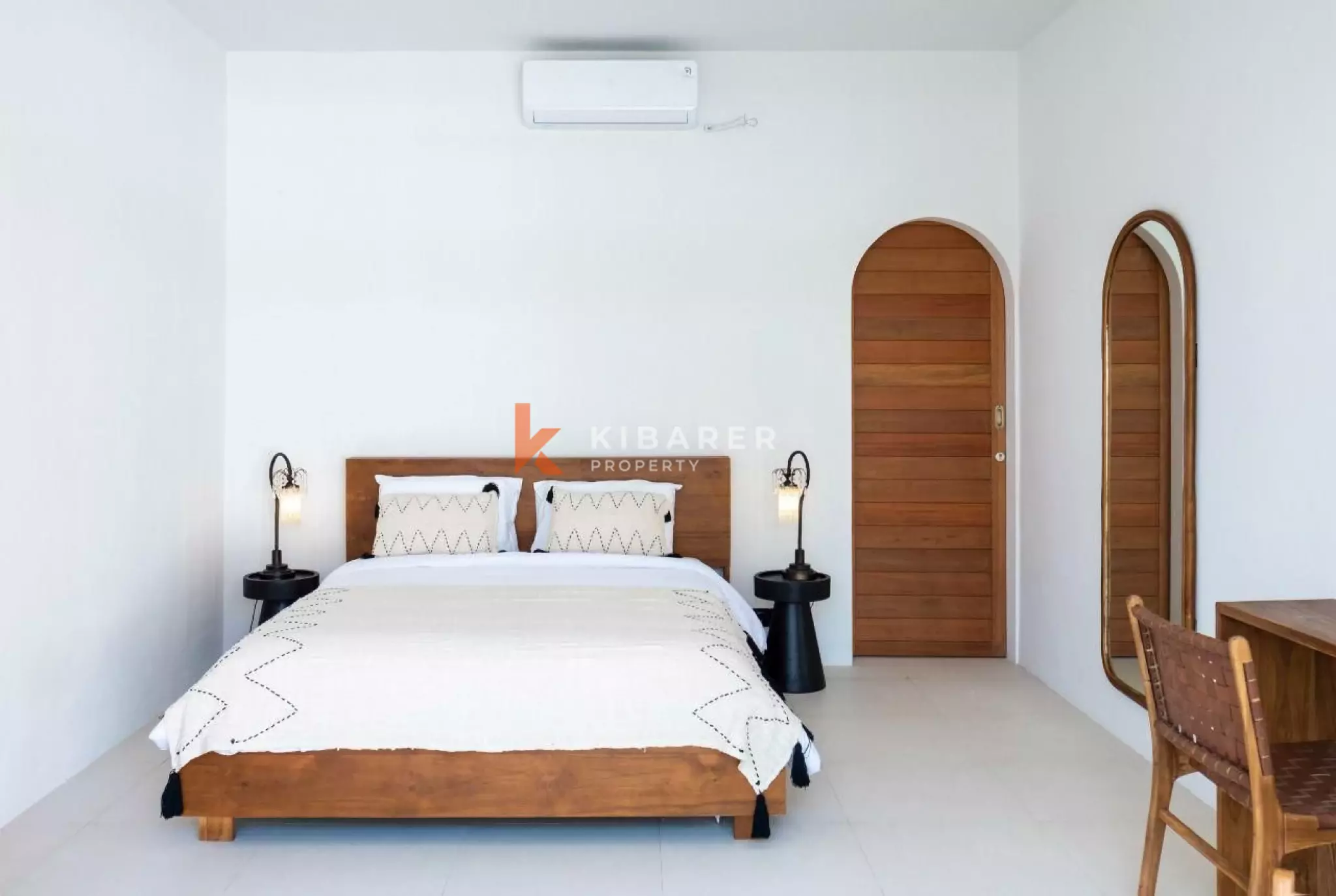 Modern Three Bedroom Minimalist Enclosed Living Room Villa Situated in Umalas