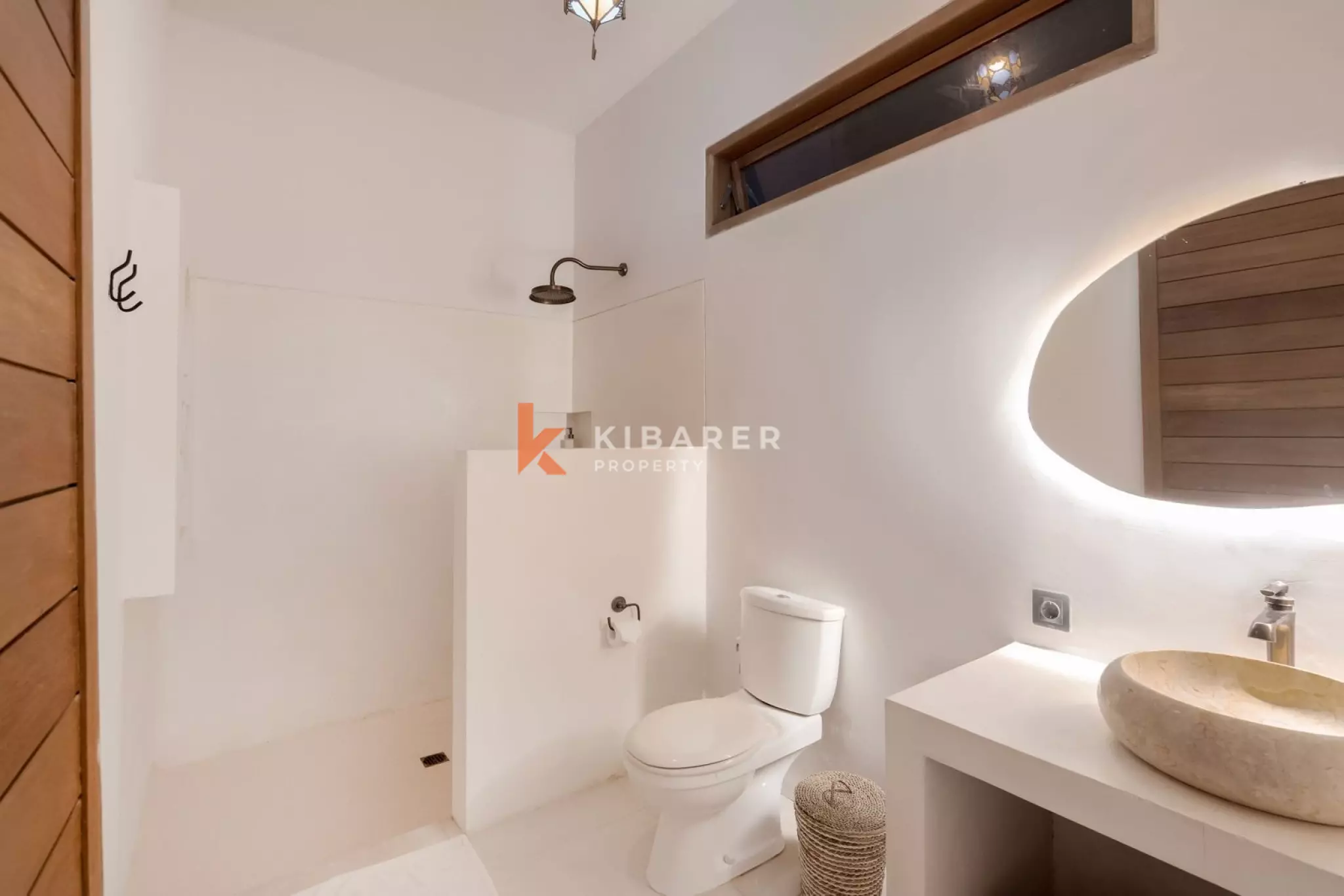 Modern Three Bedroom Minimalist Enclosed Living Room Villa Situated in Umalas