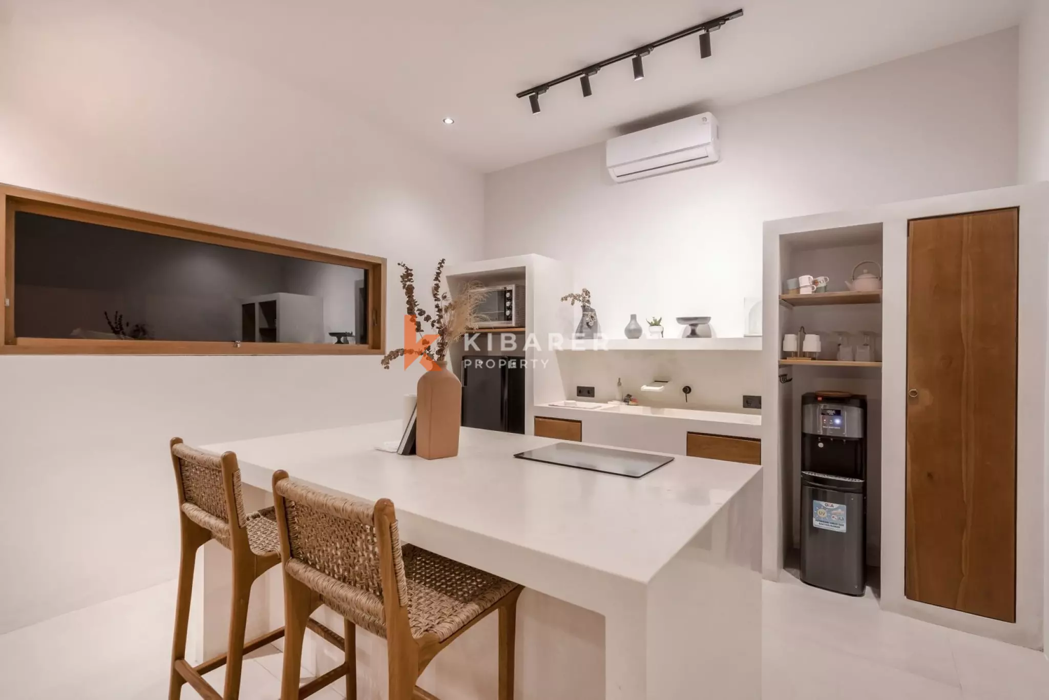 Modern Three Bedroom Minimalist Enclosed Living Room Villa Situated in Umalas