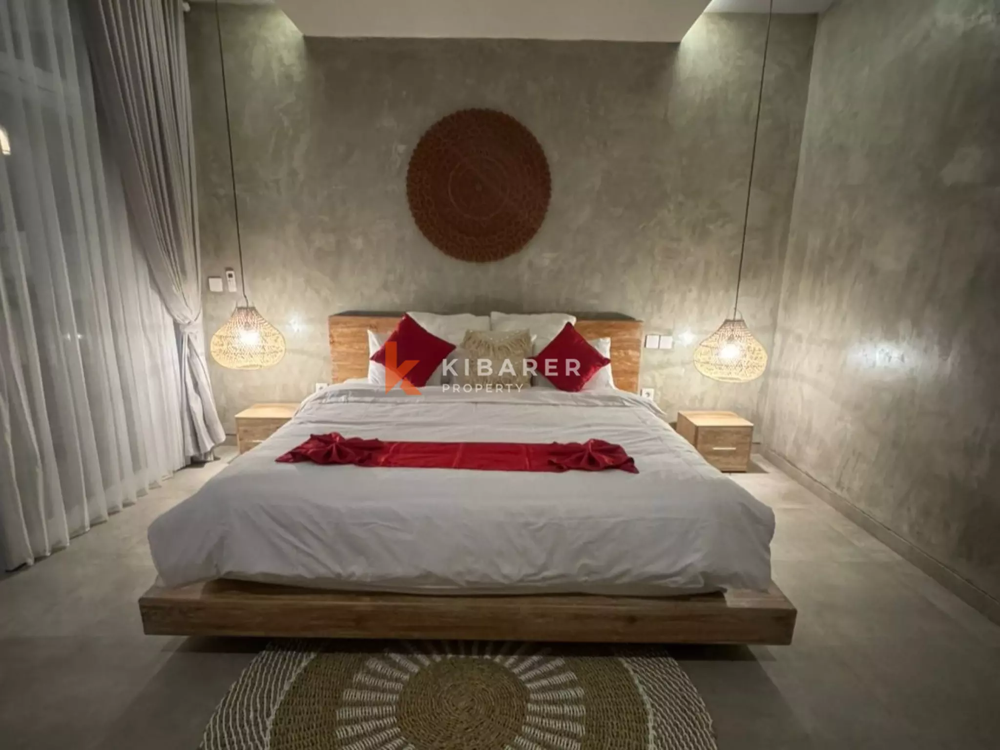 Villa Modern Dua Kamar Tidur dengan Kolam Renang Pribadi dan Rooftop Luas di Nyanyi