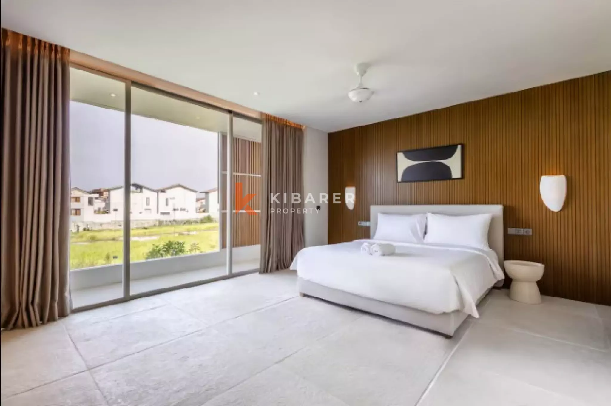 Three Bedroom Mediterranean Elegance and Tropical Island Living in Seaside Seseh with Beach View and Rooftop Pool
