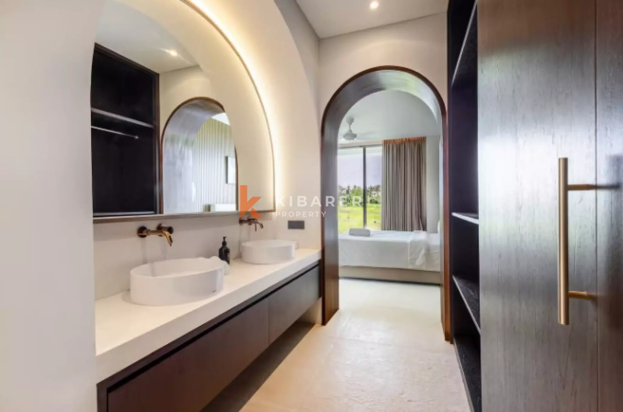 Three Bedroom Mediterranean Elegance and Tropical Island Living in Seaside Seseh with Beach View and Rooftop Pool
