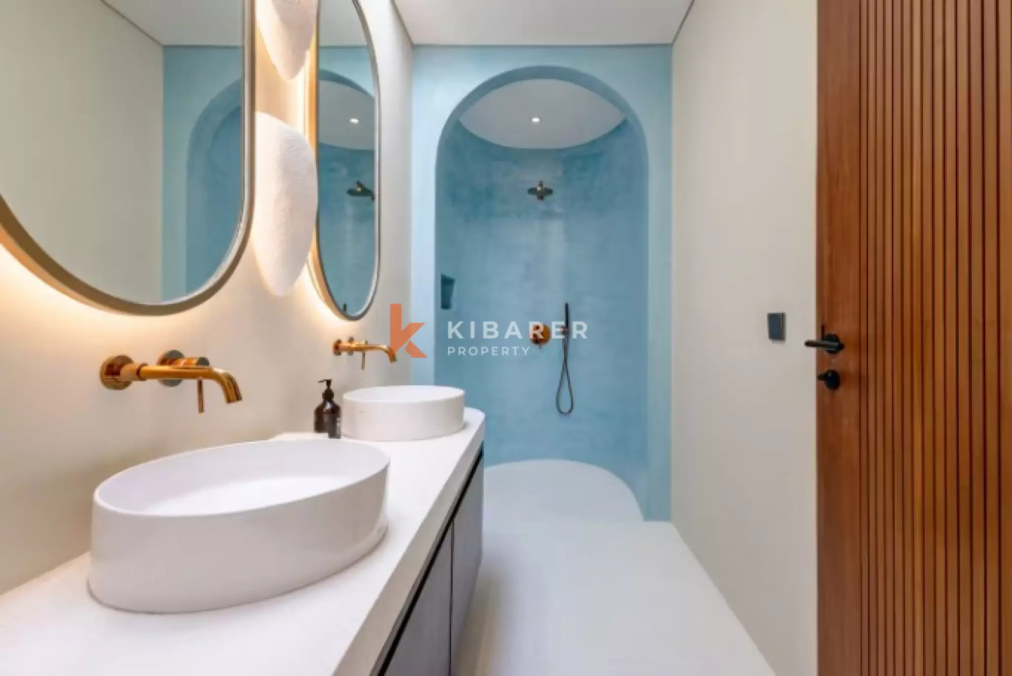 Three Bedroom Mediterranean Elegance and Tropical Island Living in Seaside Seseh with Beach View and Rooftop Pool