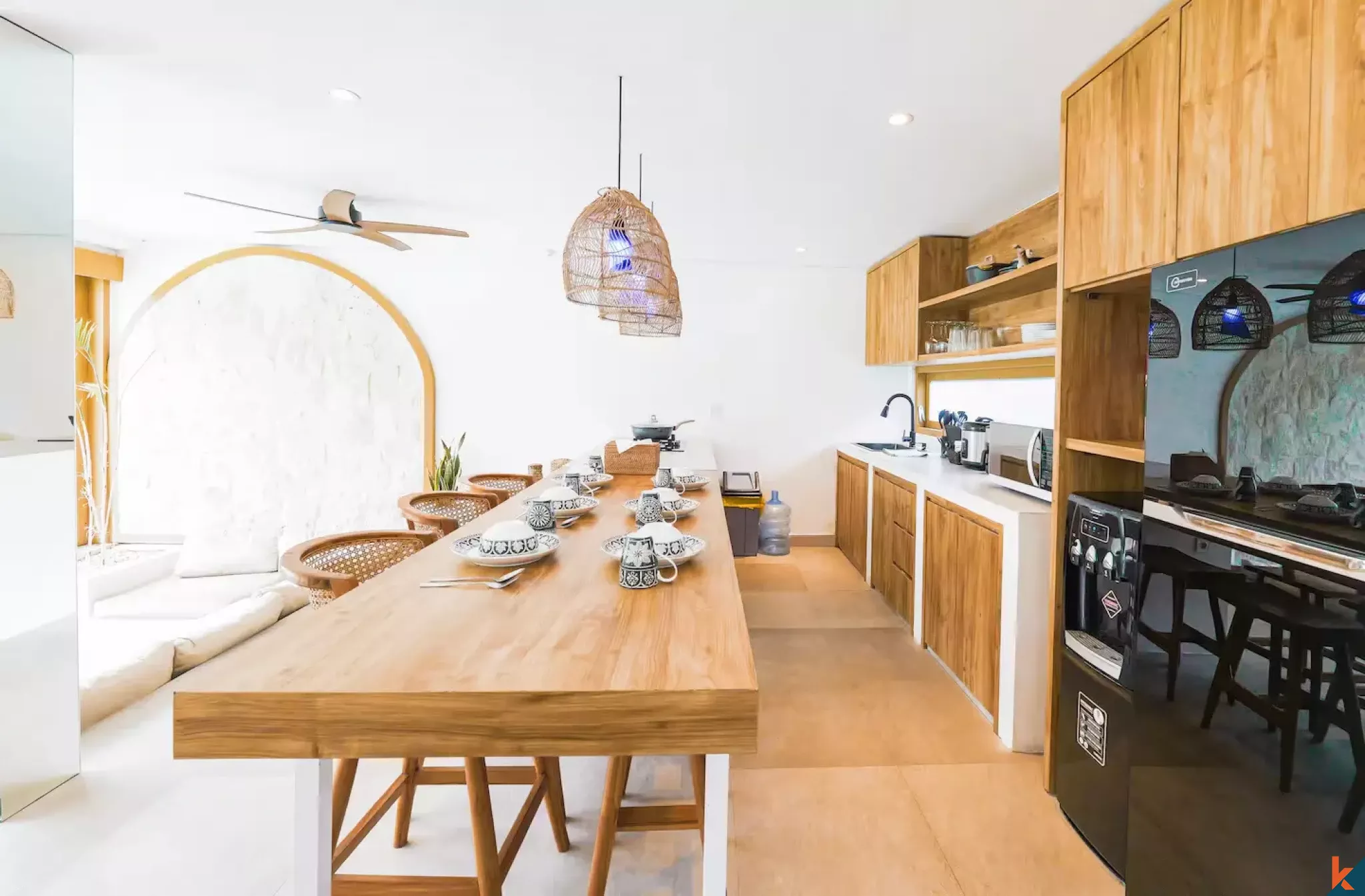 Tropical style three bedroom leasehold villa in Tibubeneng