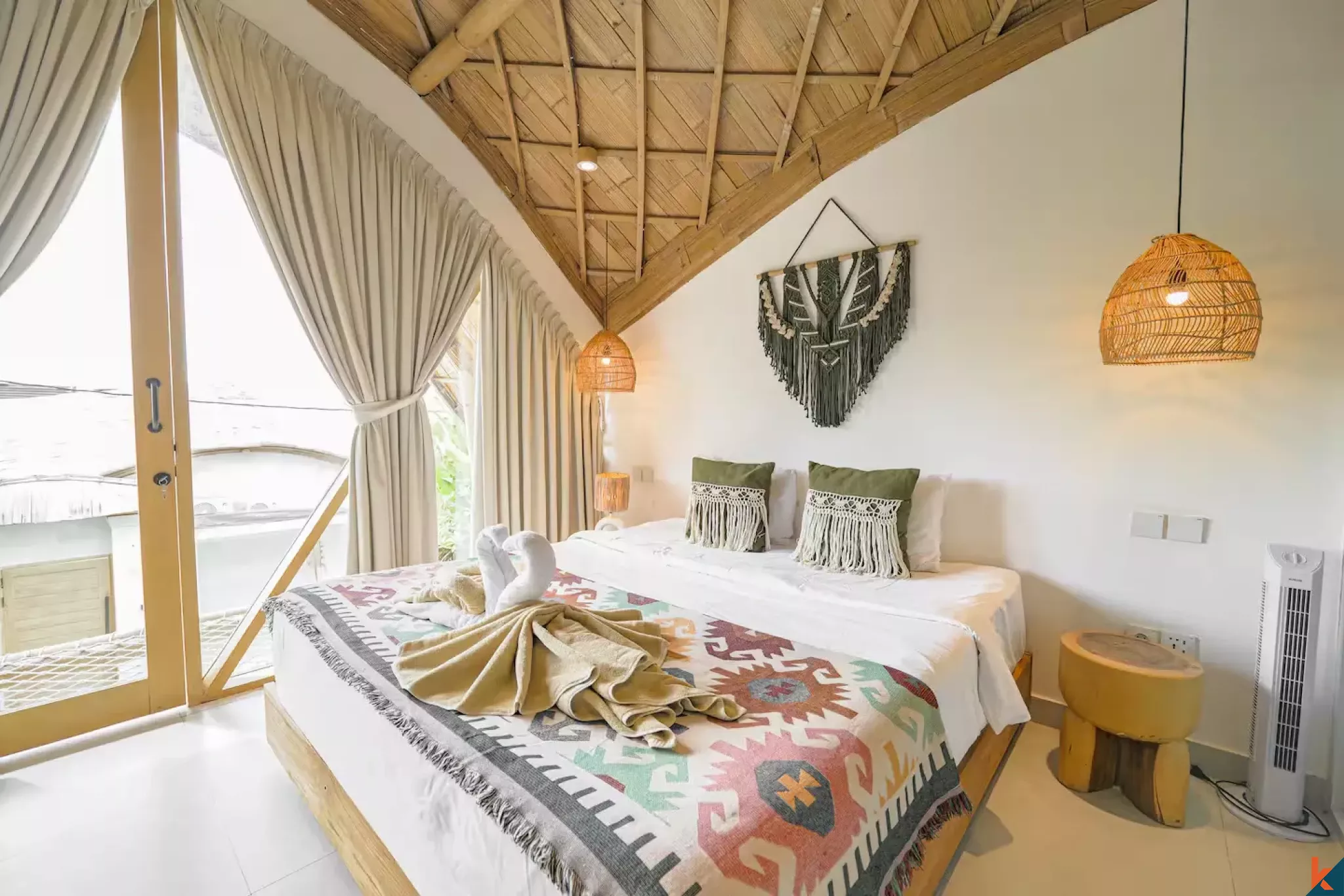 Tropical style three bedroom leasehold villa in Tibubeneng