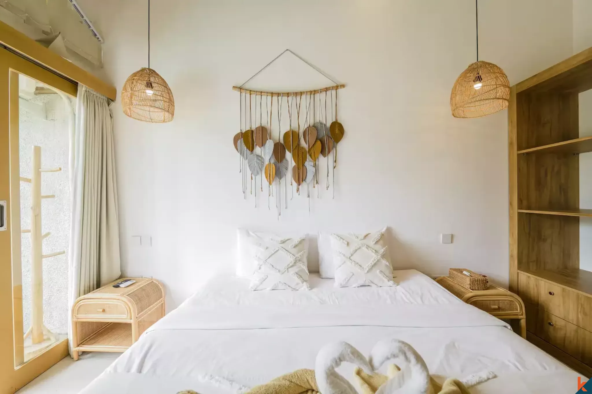 Tropical style three bedroom leasehold villa in Tibubeneng