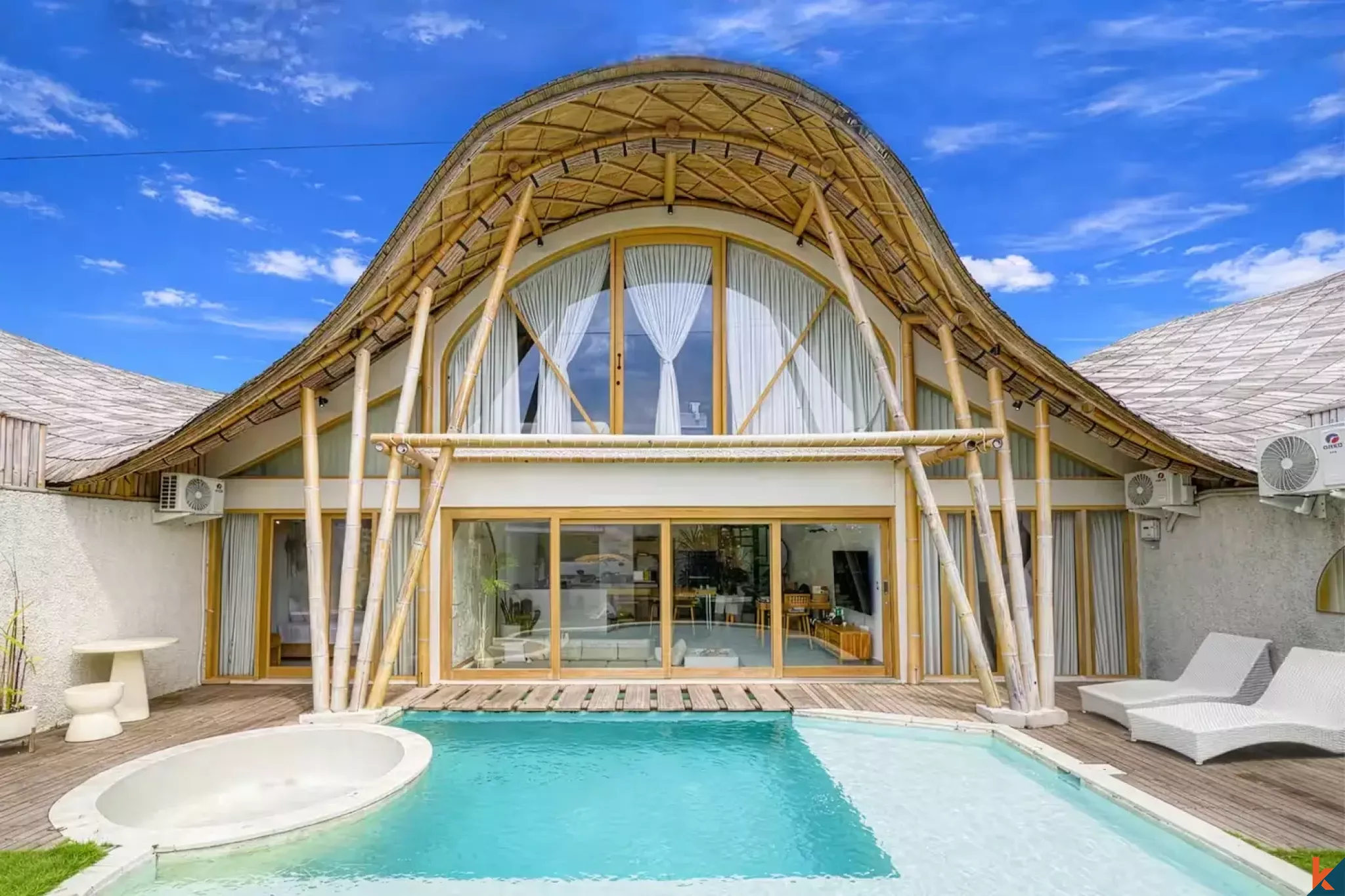 Tropical style three bedroom leasehold villa in Tibubeneng