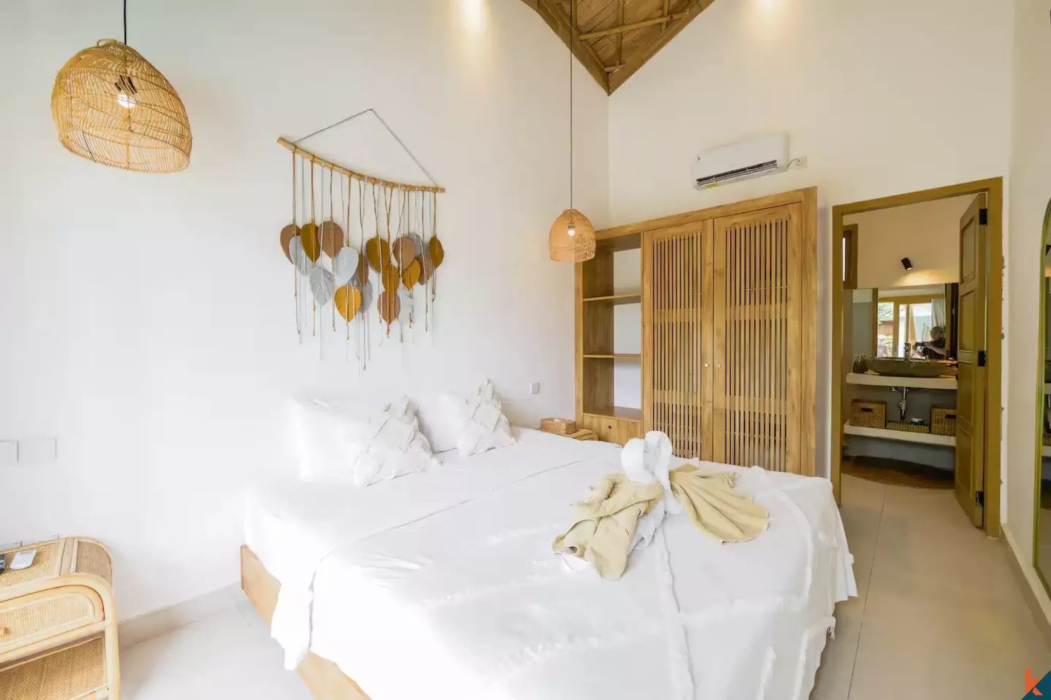 Tropical style three bedroom leasehold villa in Tibubeneng