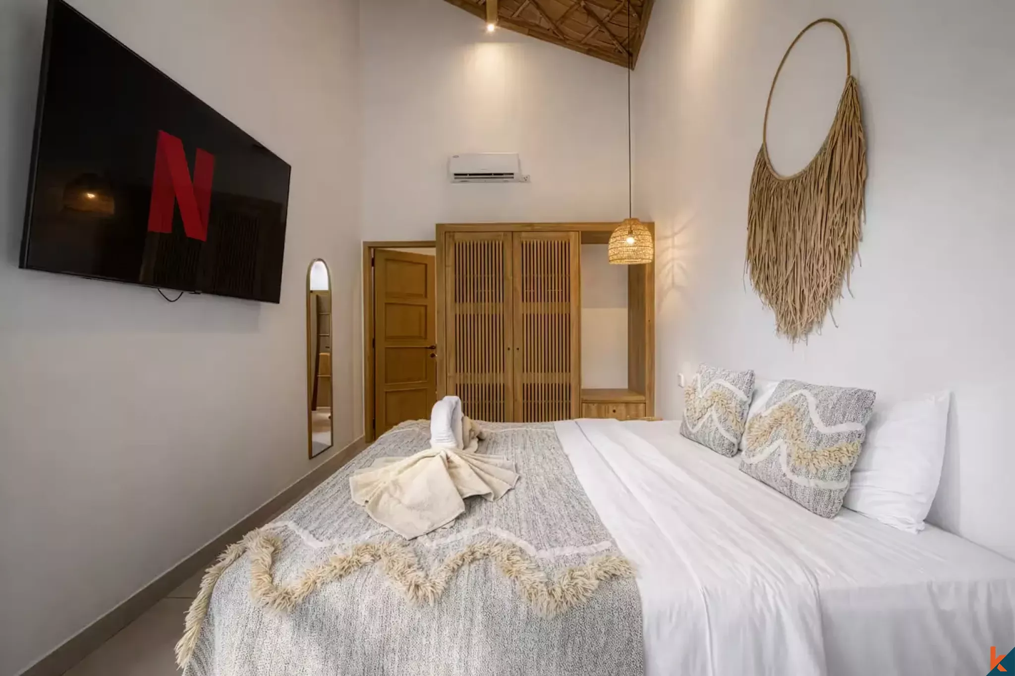 Tropical style three bedroom leasehold villa in Tibubeneng