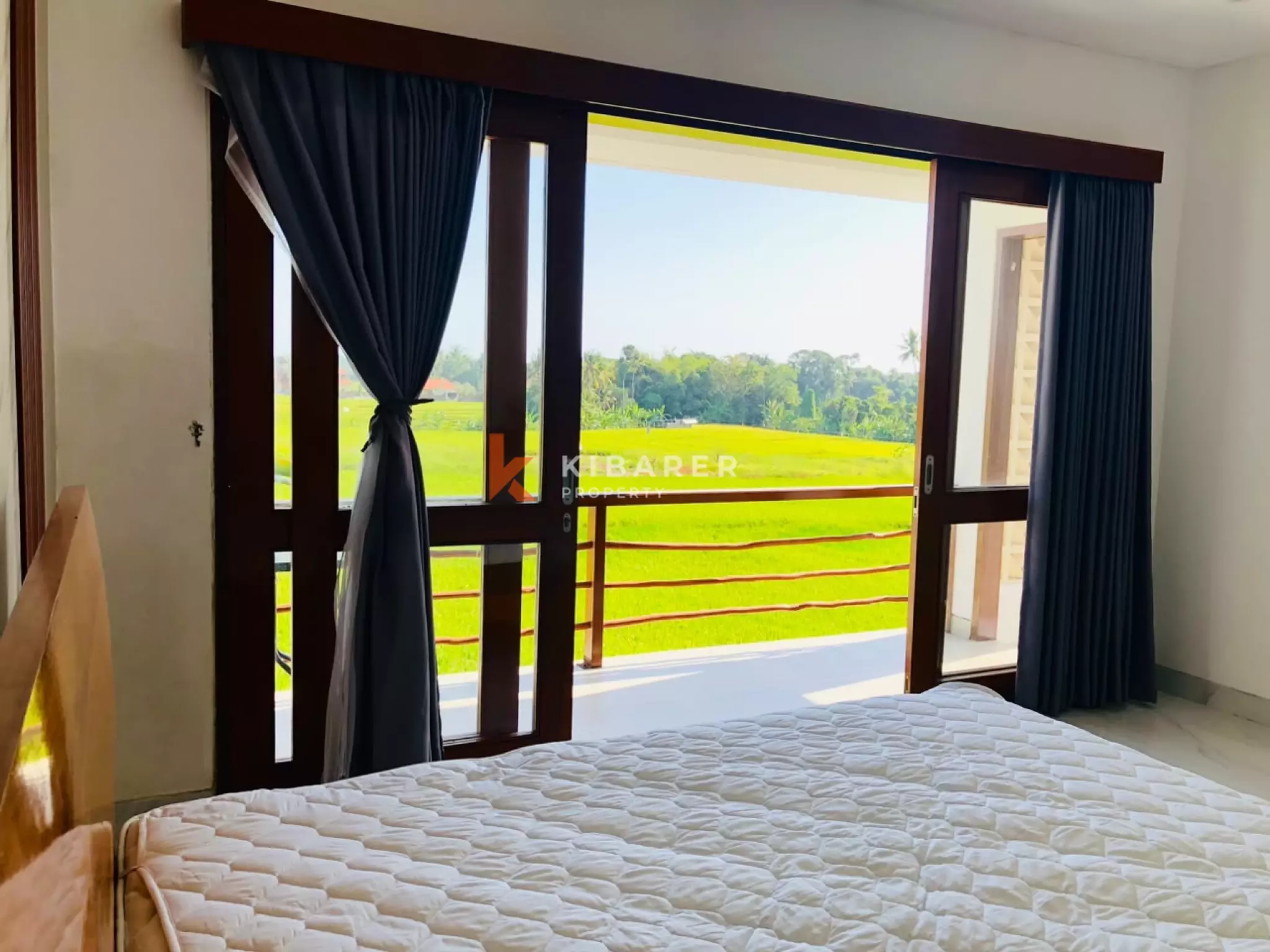 Modern Comfort with Rice Field Views Two-bedroom Villa in Cemagi